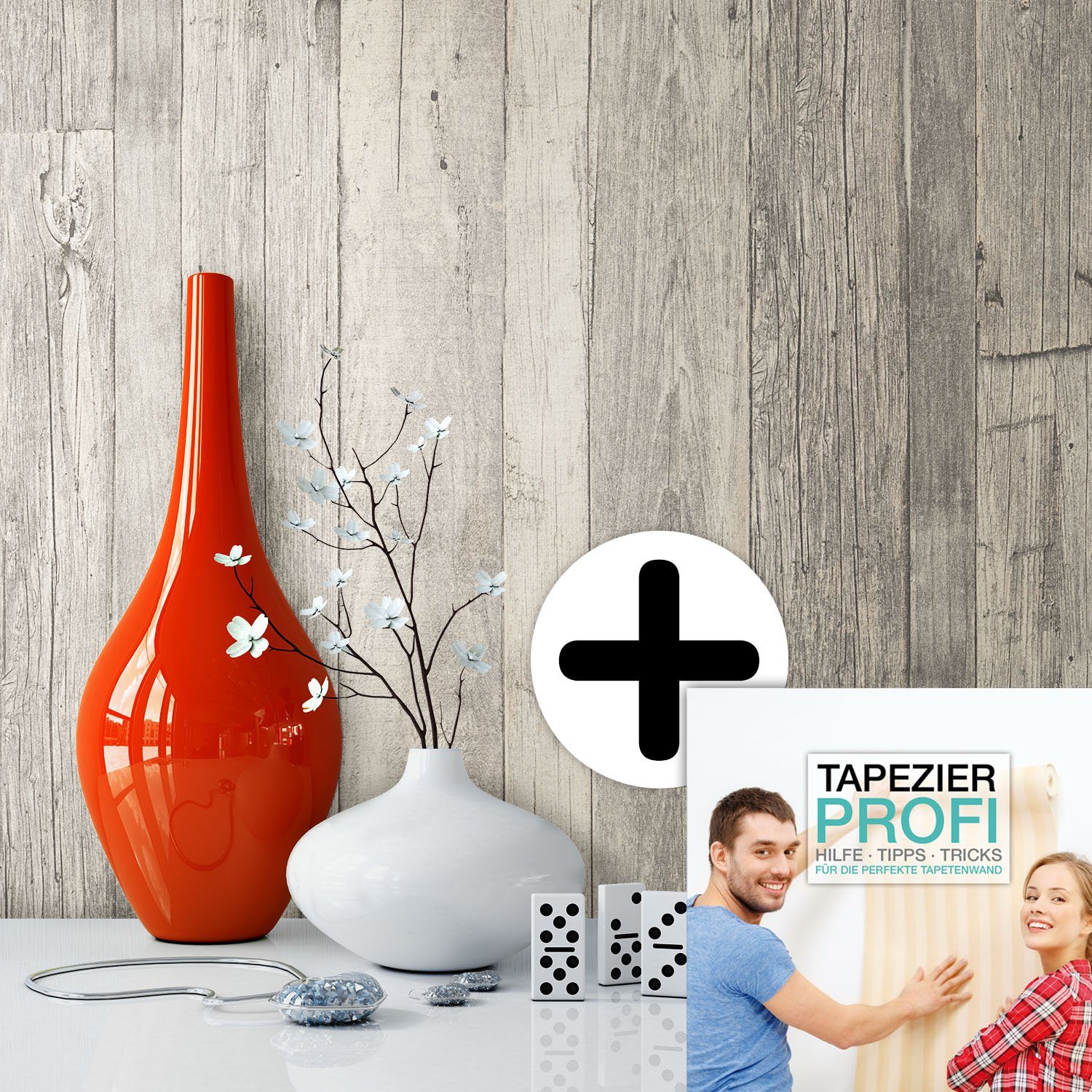 Newroom Vliestapete, Tapete Holzoptik Holztapete 3d günstig online kaufen