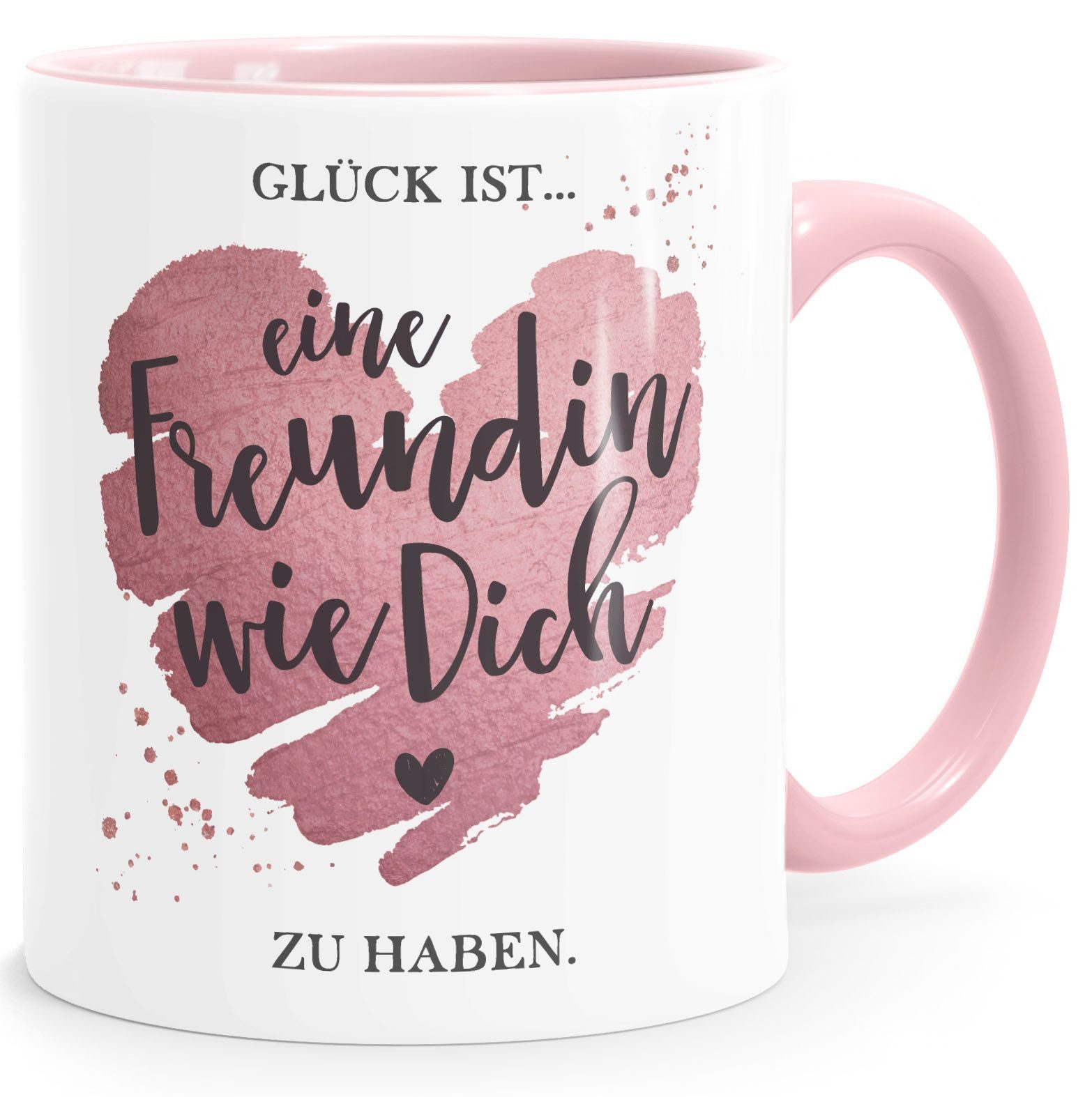 SpecialMe Tasse Tasse Beste Freundin Glück ist eine Freundin wie dich zu haben, Keramik