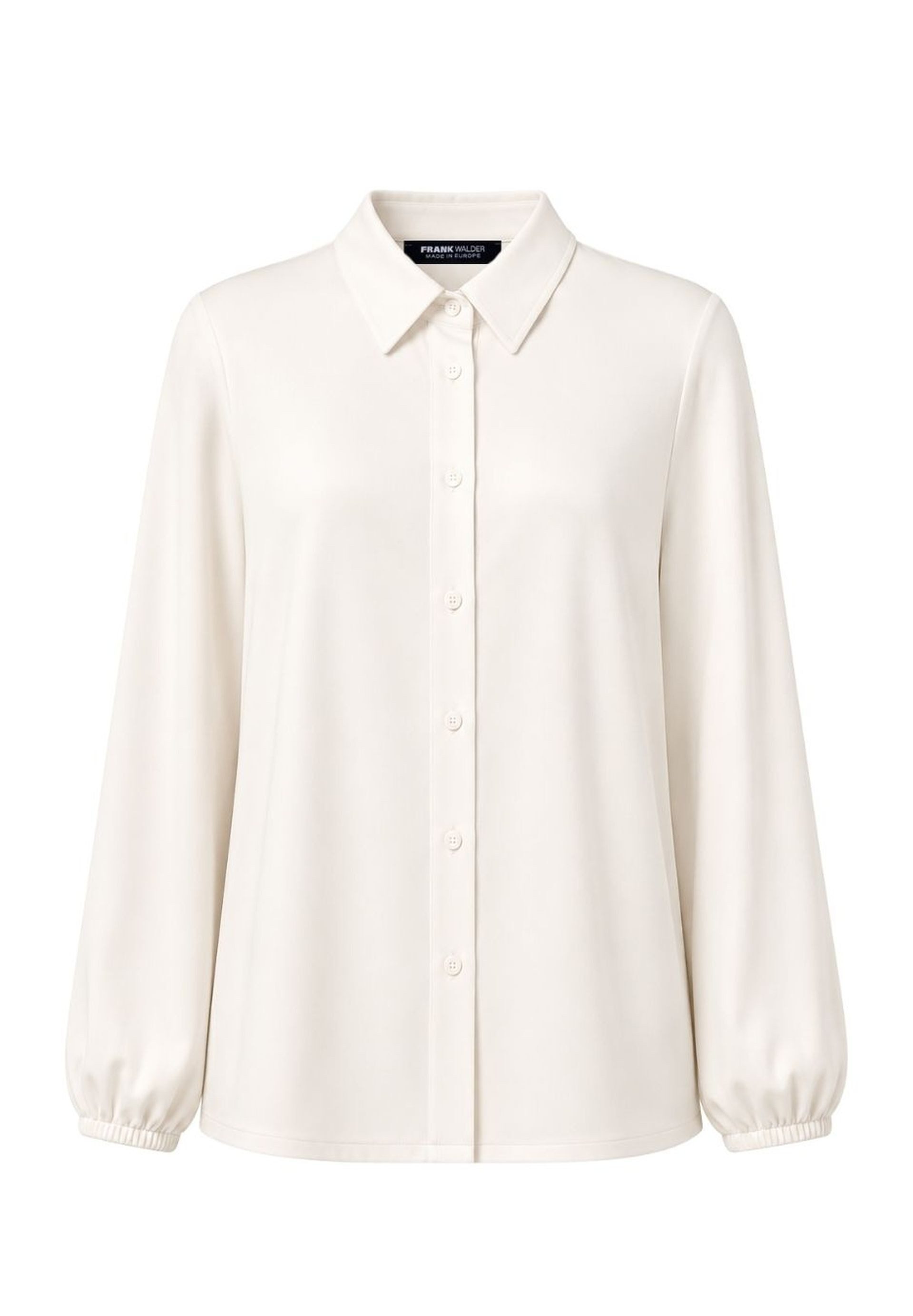 FRANK WALDER Klassische Bluse mit Knopfleiste