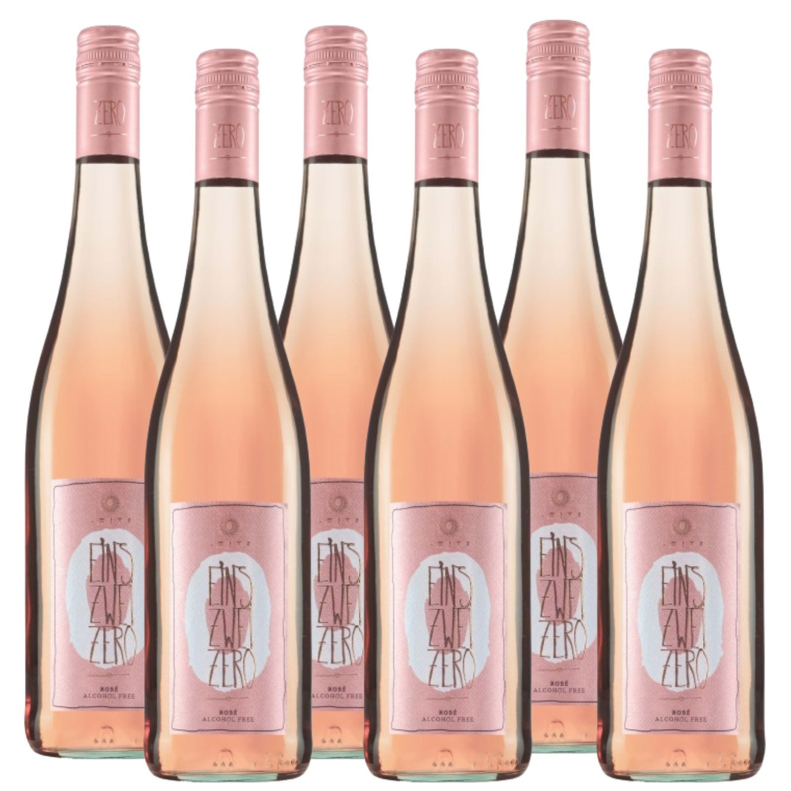 Leitz Weingut Wein Leitz EINS-ZWEI-ZERO Rosé Trocken (6x 0,75l), 6 x 0,75 l, Alkoholfreier Rosé trocken von Leitz mit frischem Charakter