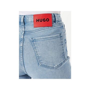 HUGO Jeansshorts blau regular fit (1-tlg)