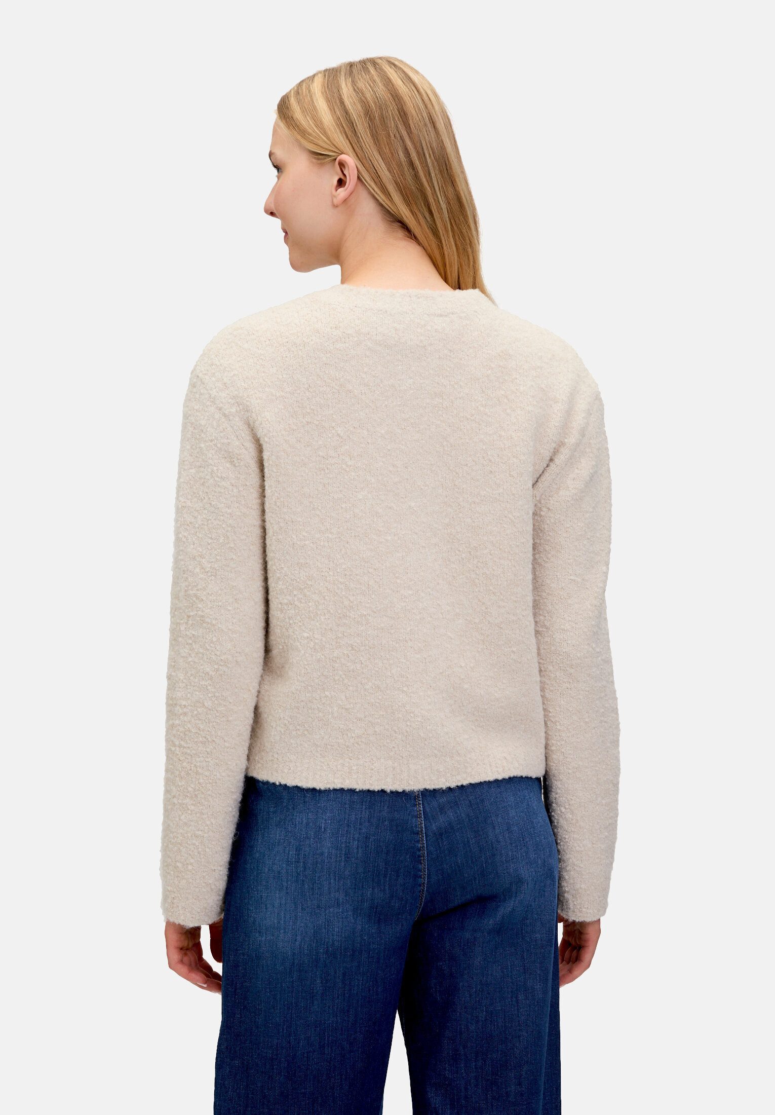 Cartoon Strickjacke Damen mit Knopfleiste (1-tlg)