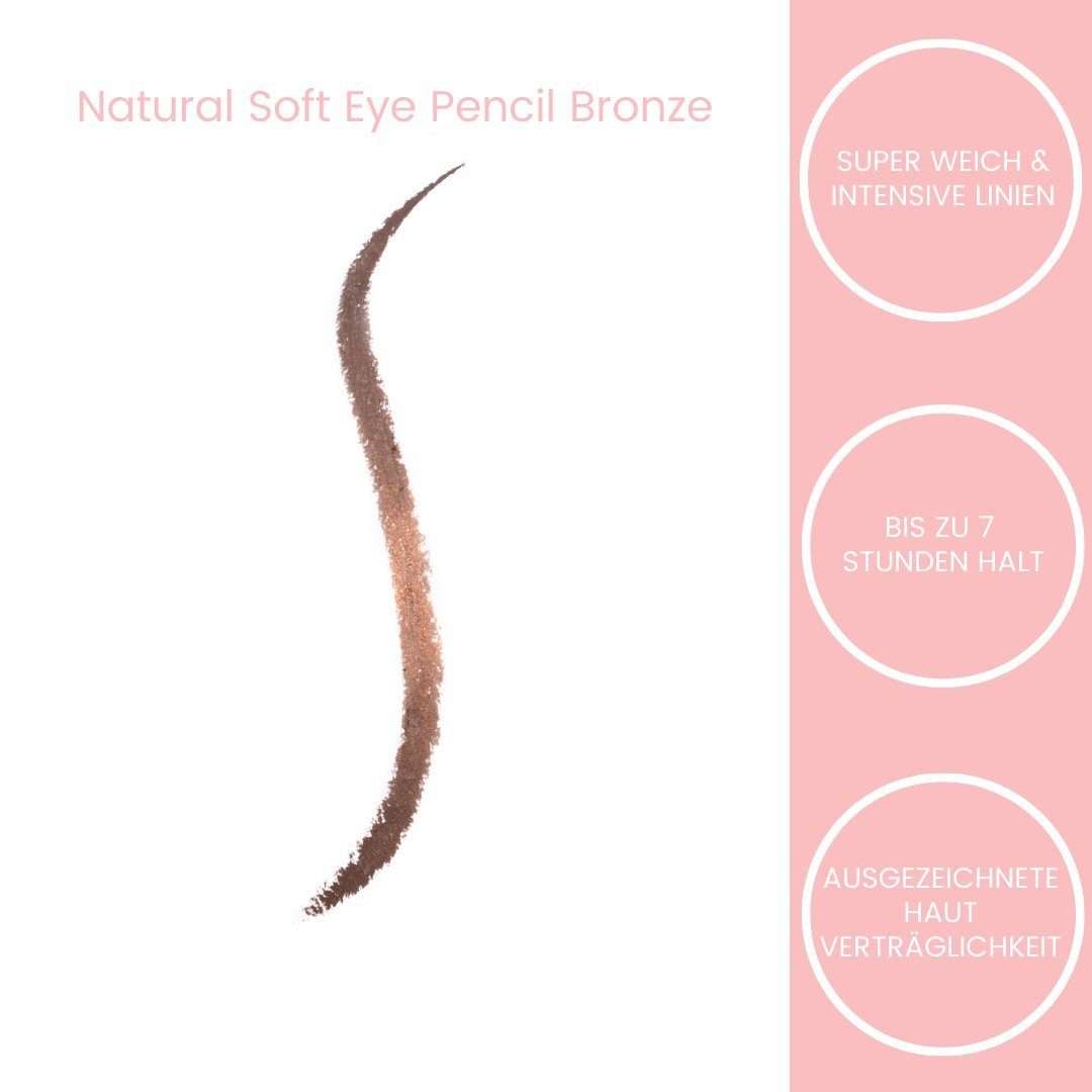 ETHEREAL BEAUTY® Kajal Natural Soft Eye Pencil, Kajalstift für Augen, natürliche Inhaltsstoffe, cremig & weich
