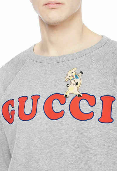 GUCCI Sweatshirt Gucci Iconic 497253 Logo Dancing Pig Sweatshirt Sweater Pulli Jumper P