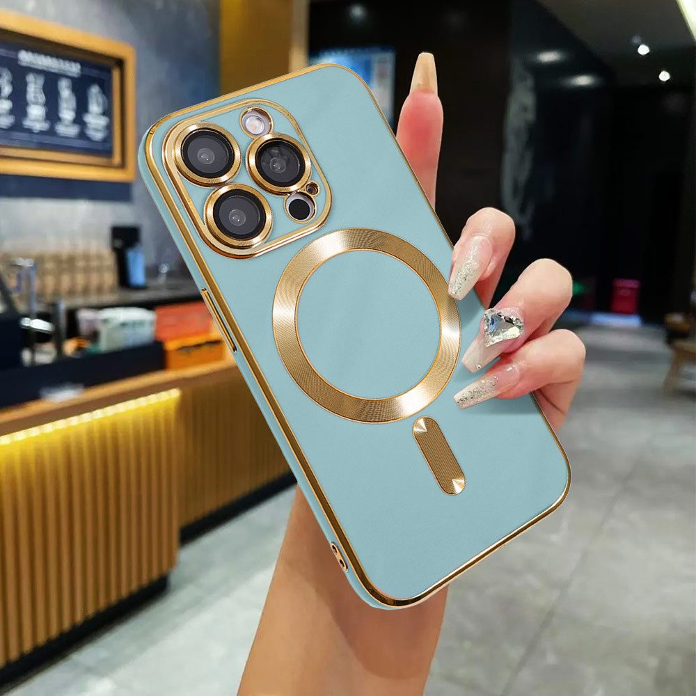 FITSU Handyhülle Case für iPhone 15 Pro Handyhülle MagSafe kompatibel mit Kameraschutz 6,1 Zoll, MagSafe kompatible Schutzhülle für iPhone 15 Pro Hülle Handyschale