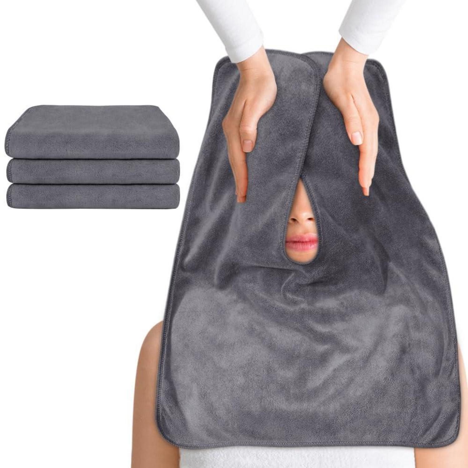 LuxusKollektion Gesichtsreinigungstücher Gesichts Tuch Mikrofaser 3er Set