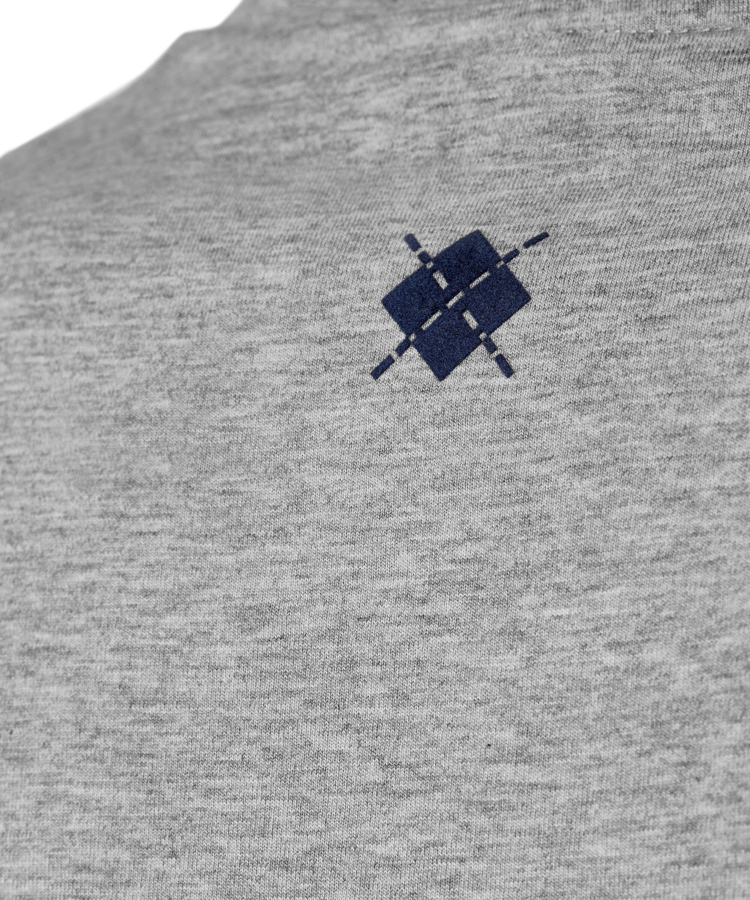 Burlington T-Shirt (1-tlg) grey light aus (3400) Biobaumwolle