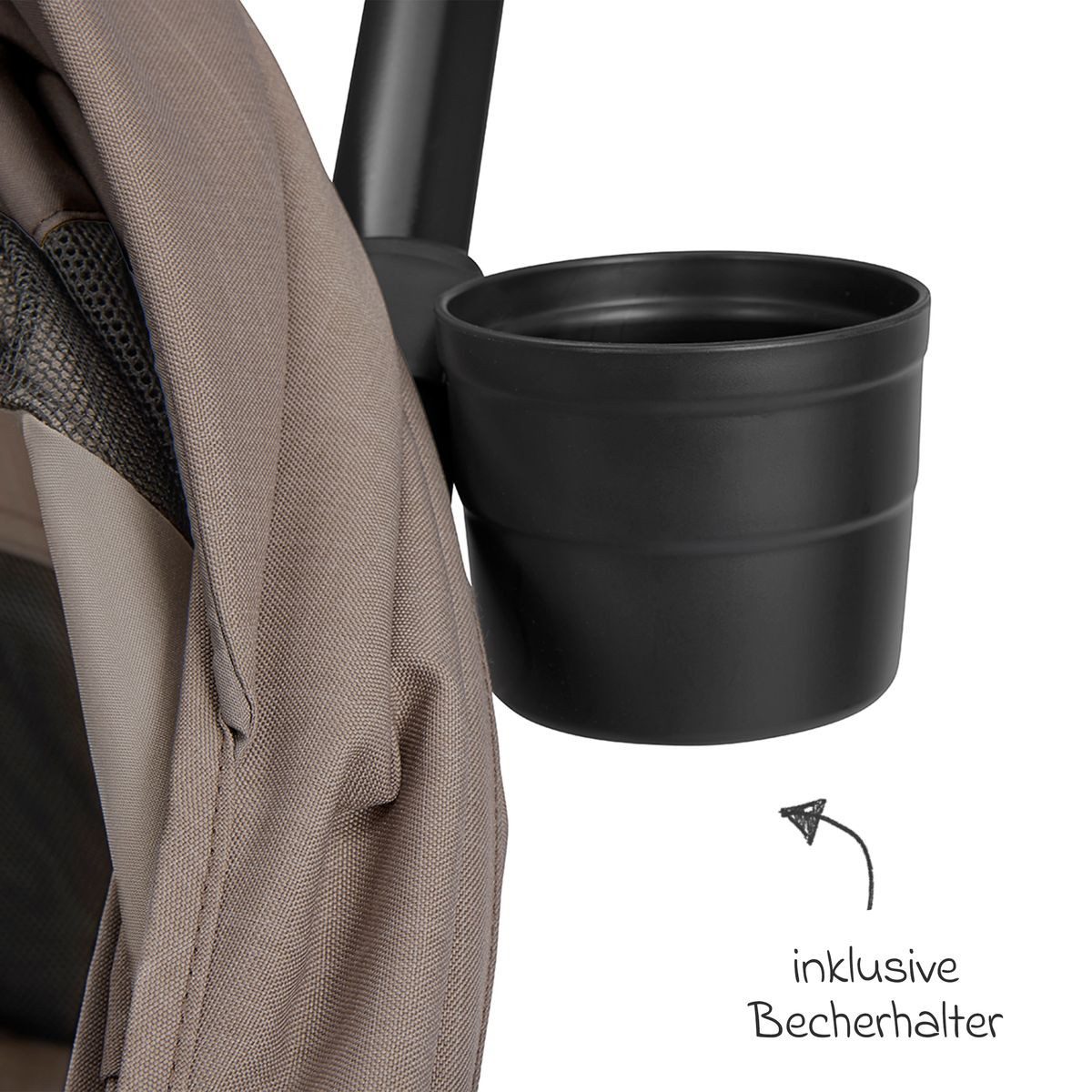 Joie Sport-Kinderwagen Mytrax Pro - Mushroom, Sportwagen mit Liegefunktion & Regenschutz höhenverstellbar bis 22 kg