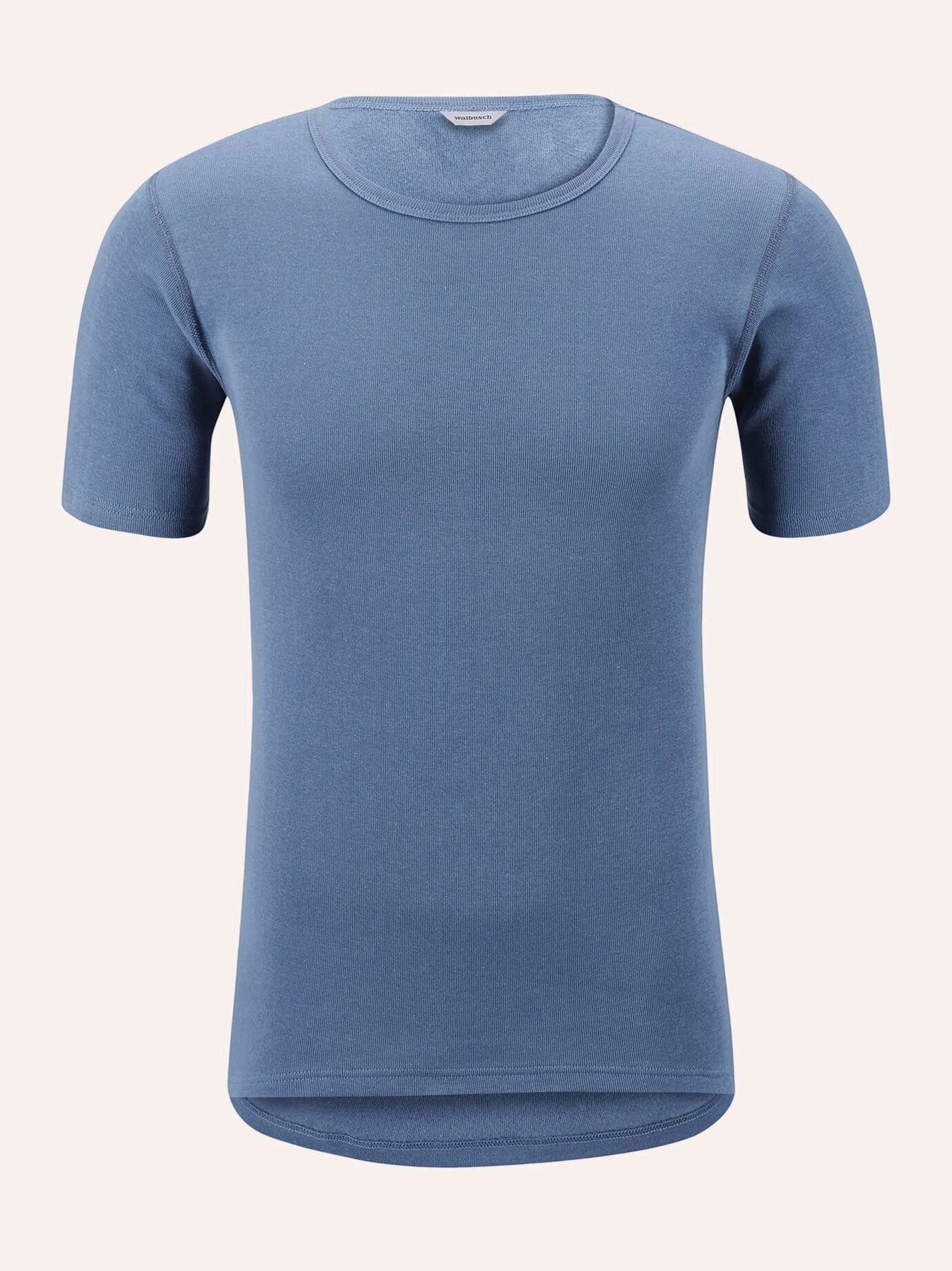 Walbusch T-Shirt Herren Thermo-Shirt 2er-Pack Rundhals innen angeraut Baumwolle, Rundhals