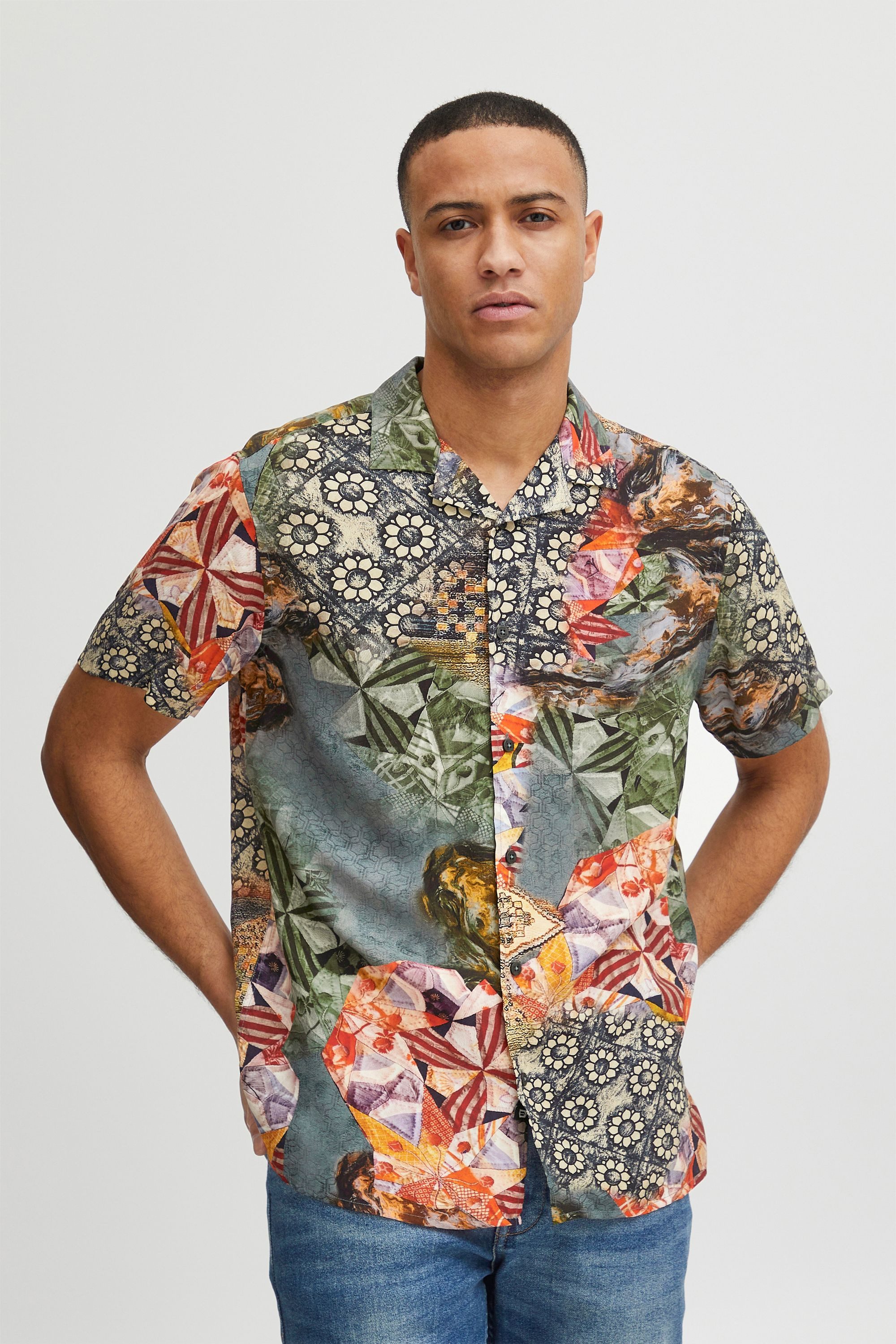 Indicode Kurzarmhemd IDMariol Modisches Hemd günstig online kaufen