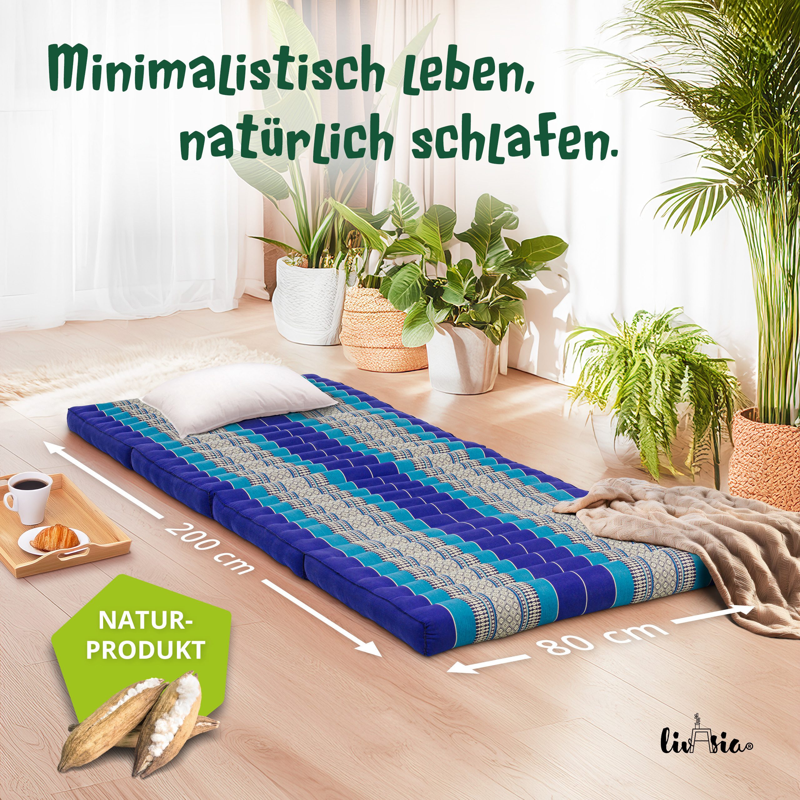 Klappmatratze Klappmatratze 80 cm Classic vegan und günstig online kaufen