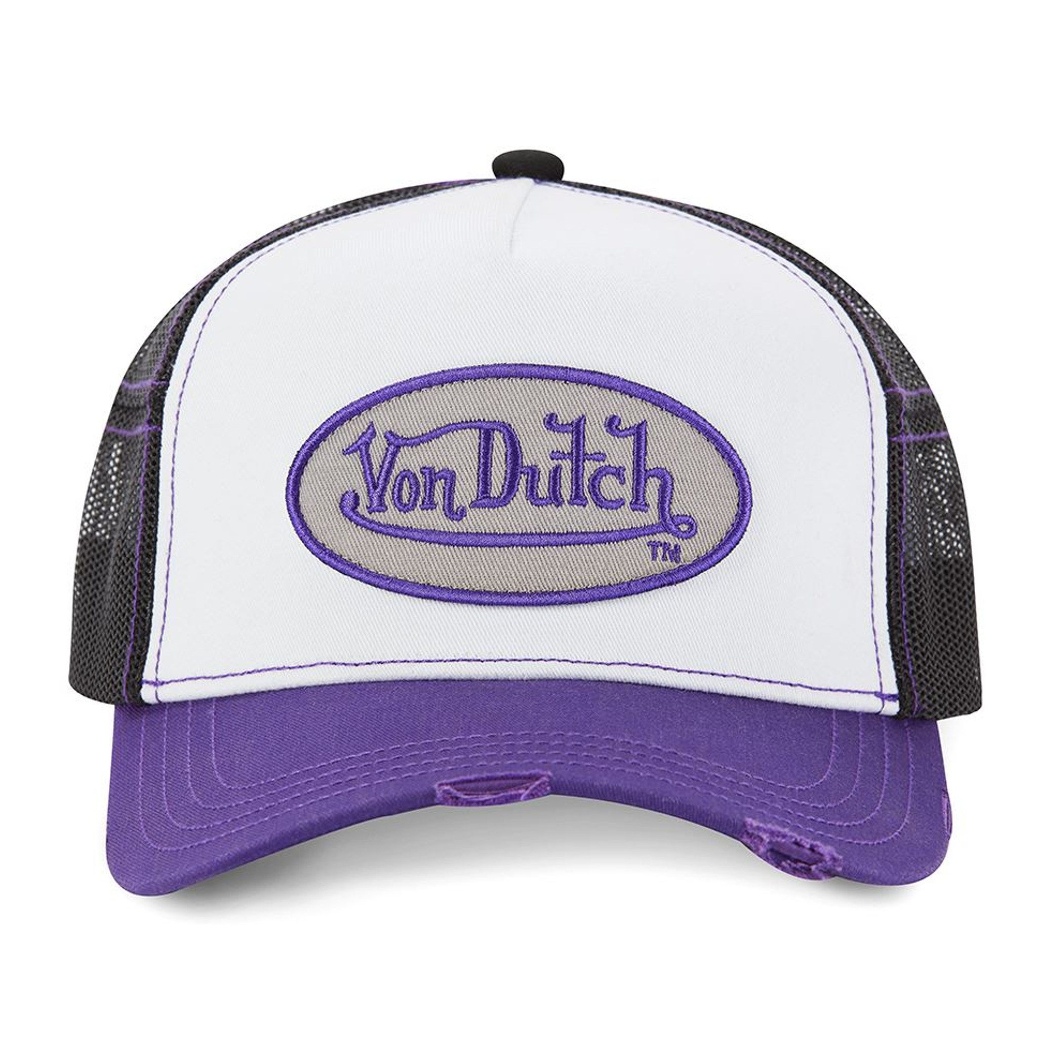 Von Dutch Trucker Cap Von Dutch Originals Trucker Cap - SUMMER Baseball Mesh purple (Basecap, Basecap, Meshcap, Trucker Kappe) Used-Look