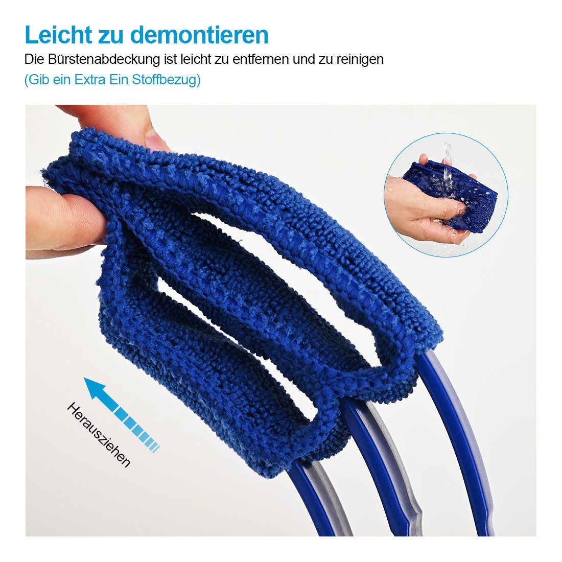 Heilmetz Staubwedel Heizkörperbürste Reinigungsbürste Mikrofaser Lamellenreiniger – Bild 3 von 5