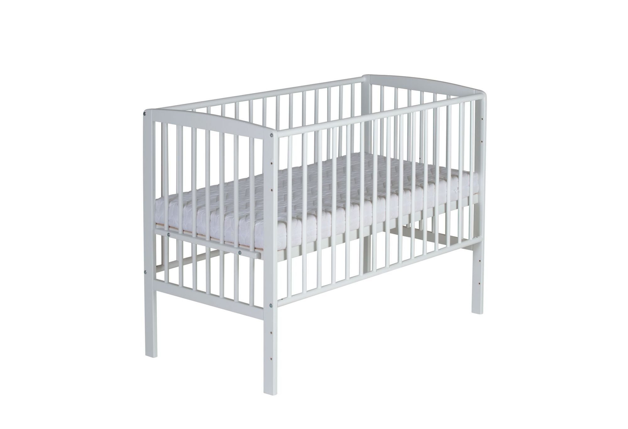 Schardt Beistellbett Schardt Beistellbett Micky Plus weiß 60x120 cm, weiß, stufenlos höhenverstellbar, 3 Schlupfstäbe