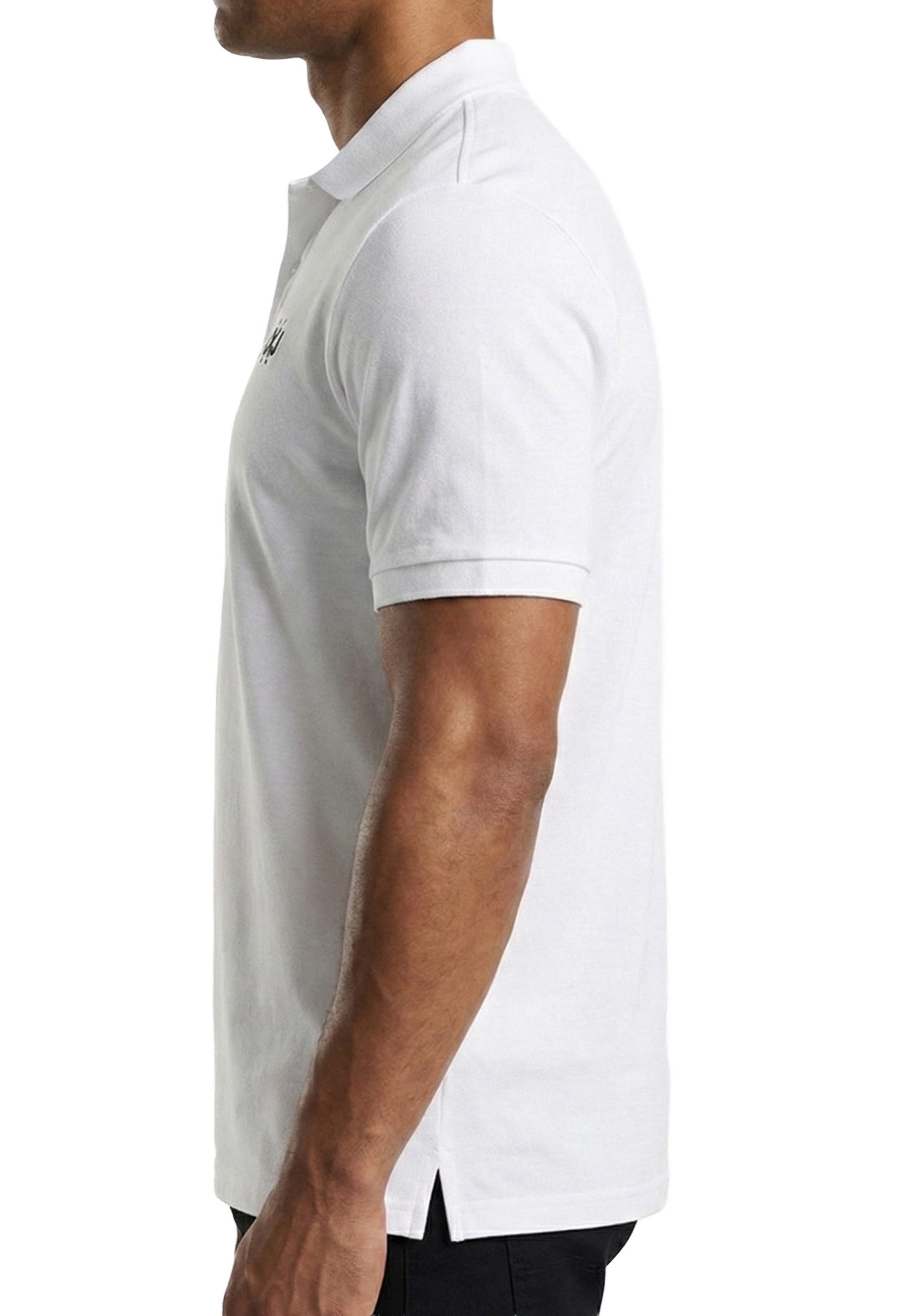 Jack & Jones Poloshirt RISE INFINITY POLO Kurzarm Hemd aus Bauwolle Polohemd mit Print T-Shirt mit Kragen