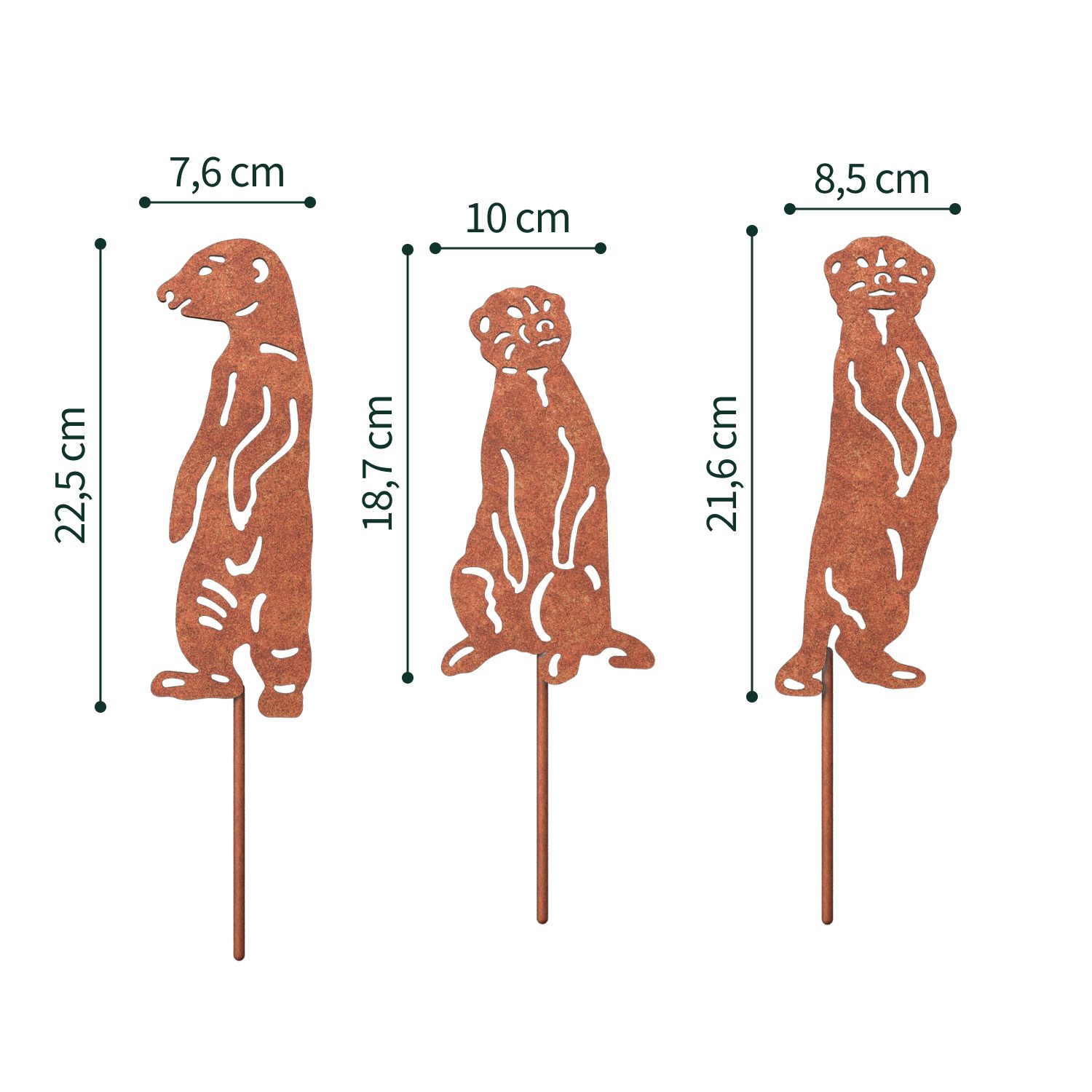 VERDOBA Gartenfigur Gartenstecker in Rost & günstig online kaufen