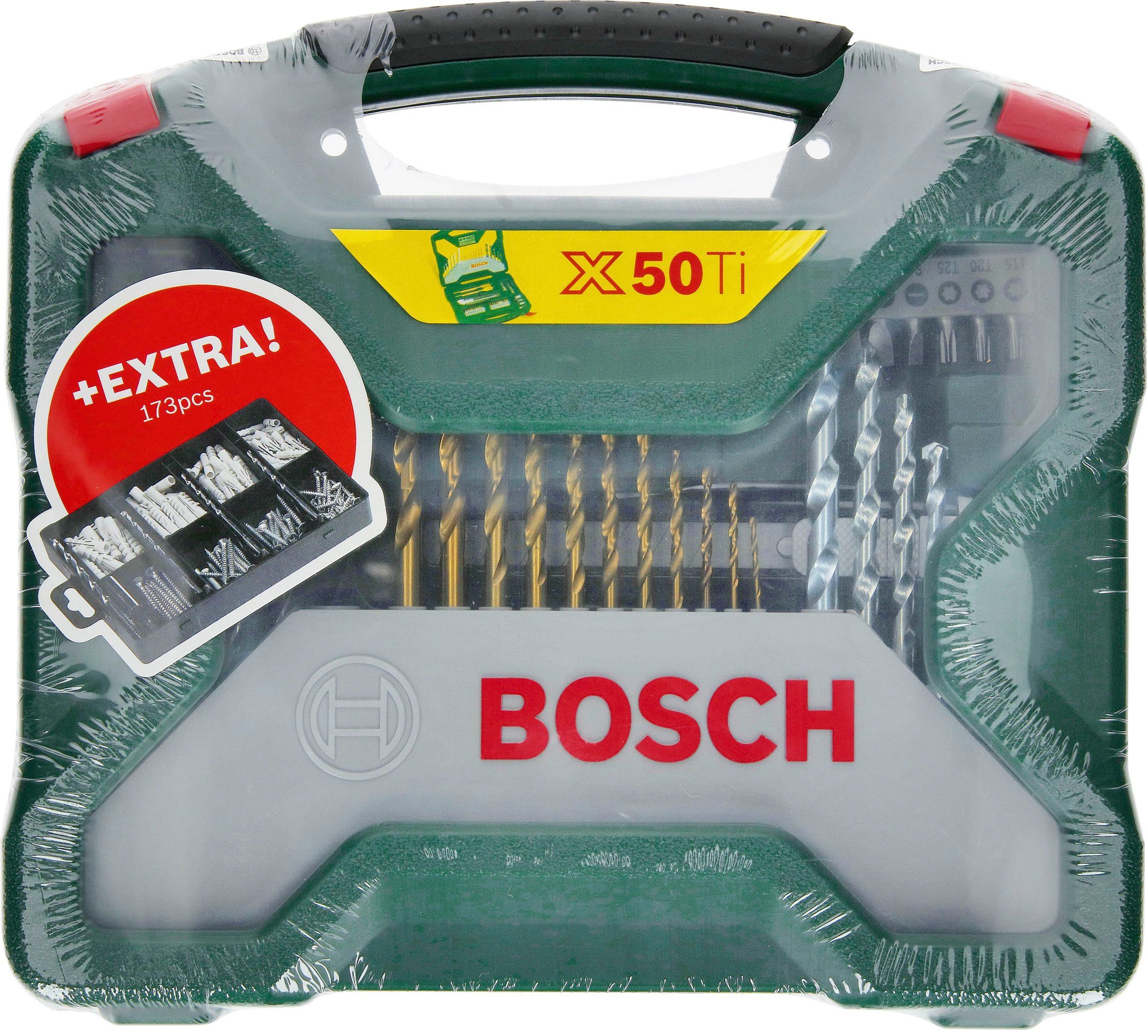 50Ti plus & Fixier-Set, 173-St. und Bohrer- Garden 173-teiliges Bosch Home Bitset X-Line Zubehörset Set,