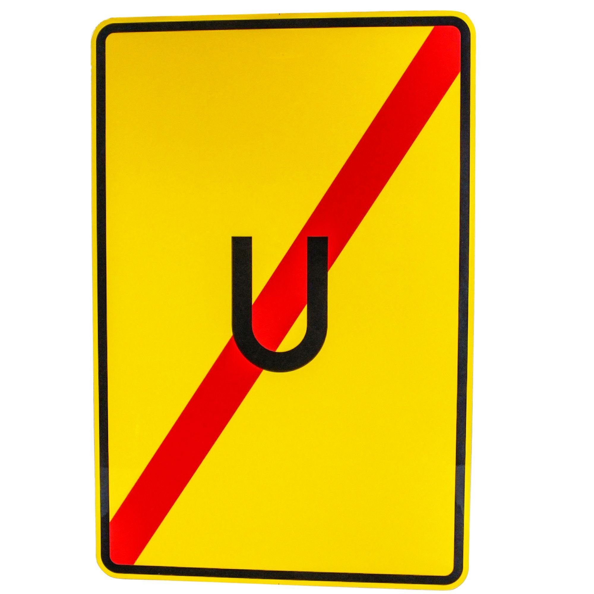 BauSupermarkt24 Verkehrsschild Schild Verkehrszeichen 455.2 RA1 900 x 600mm Ende der Umleitung StVO