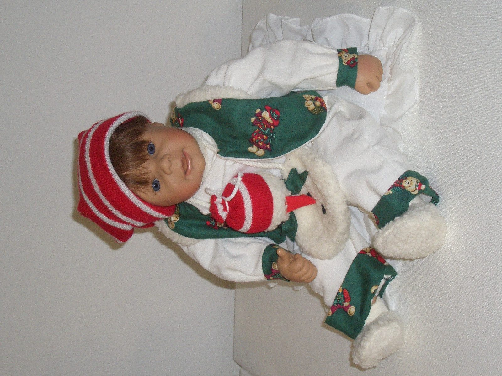 CMTPUPPENGALERIE Babypuppe Weihnachtswichtel von E. Leman, ca. 55 cm - Lagerware (1-tlg)