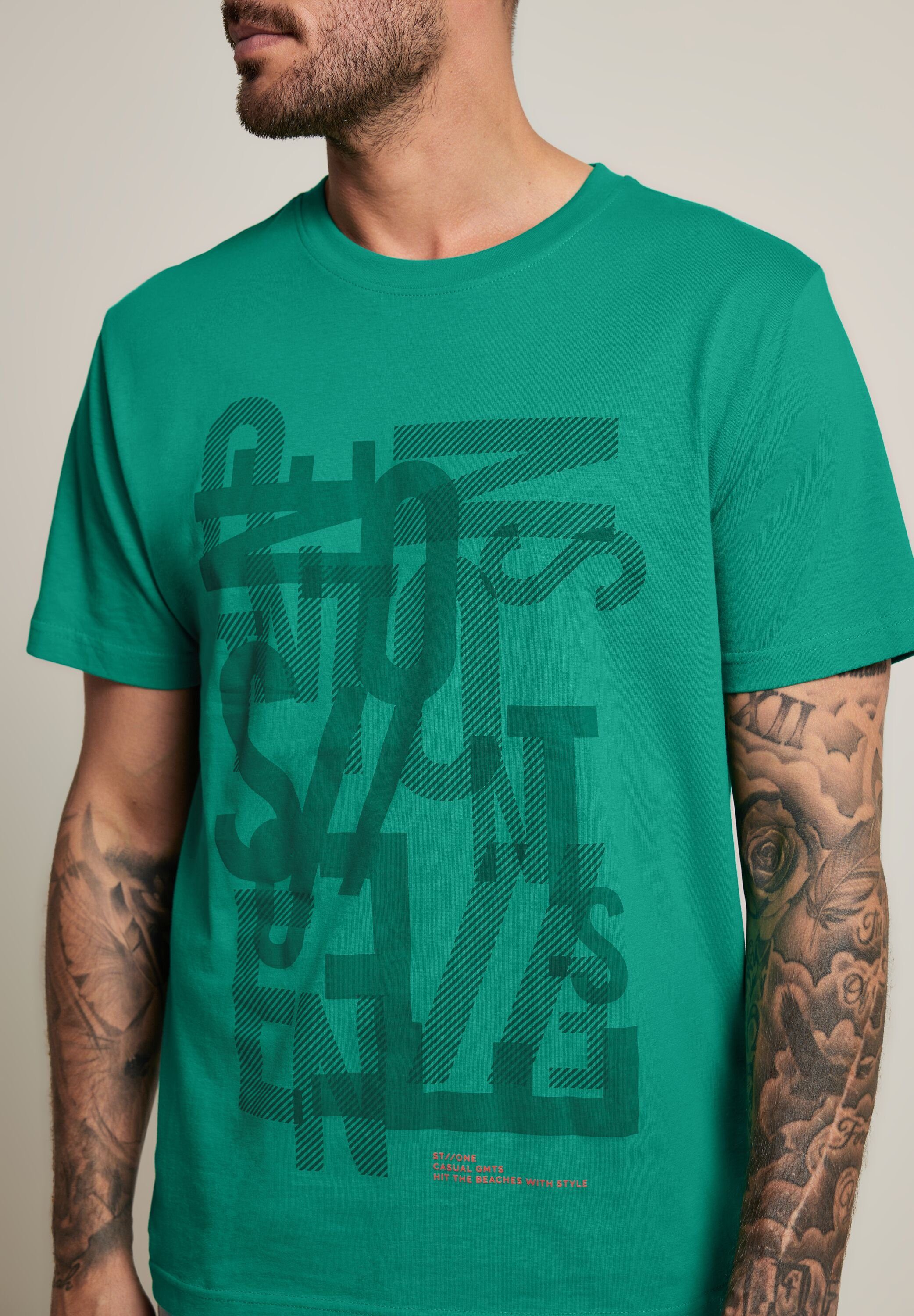 green ONE MEN irish T-Shirt STREET