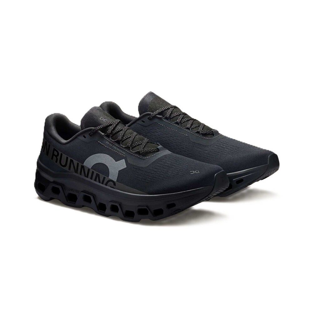 on ON - CLOUDMONSTER 1 - Schwarz Schnürschuh