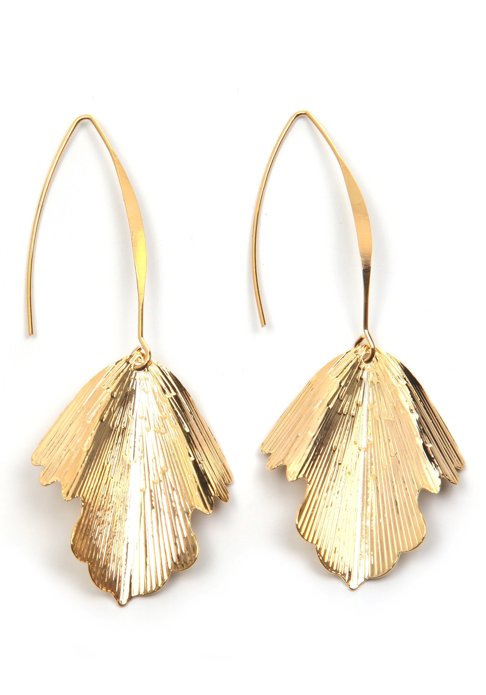 Firetti Paar Серьги-крючки Ohrschmuck Blatt hängend lang