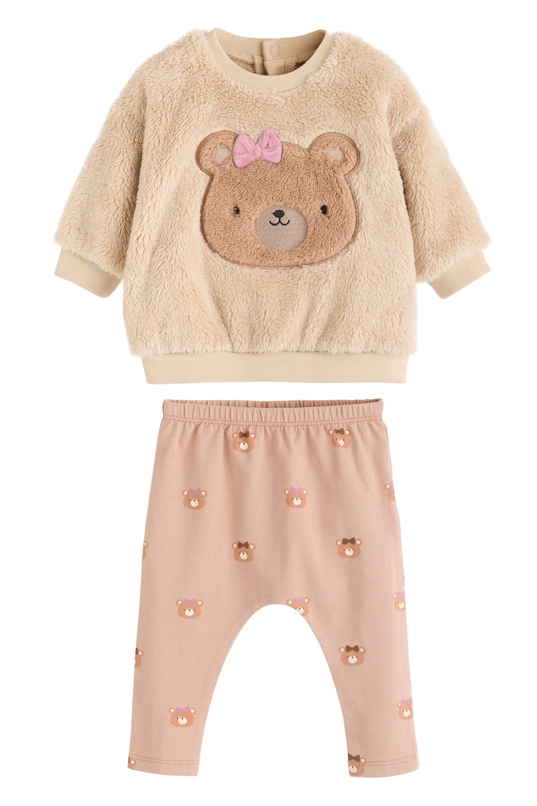 Next Fleecepullover 2-teiliges Set mit Fleece-Pullover günstig online kaufen