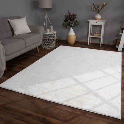 Fellteppich Wohnzimmer Hochflor Teppich Kunstfell Modern Unifarben Flauschig Weich, TT Home, Доріжка, Höhe: 26 mm