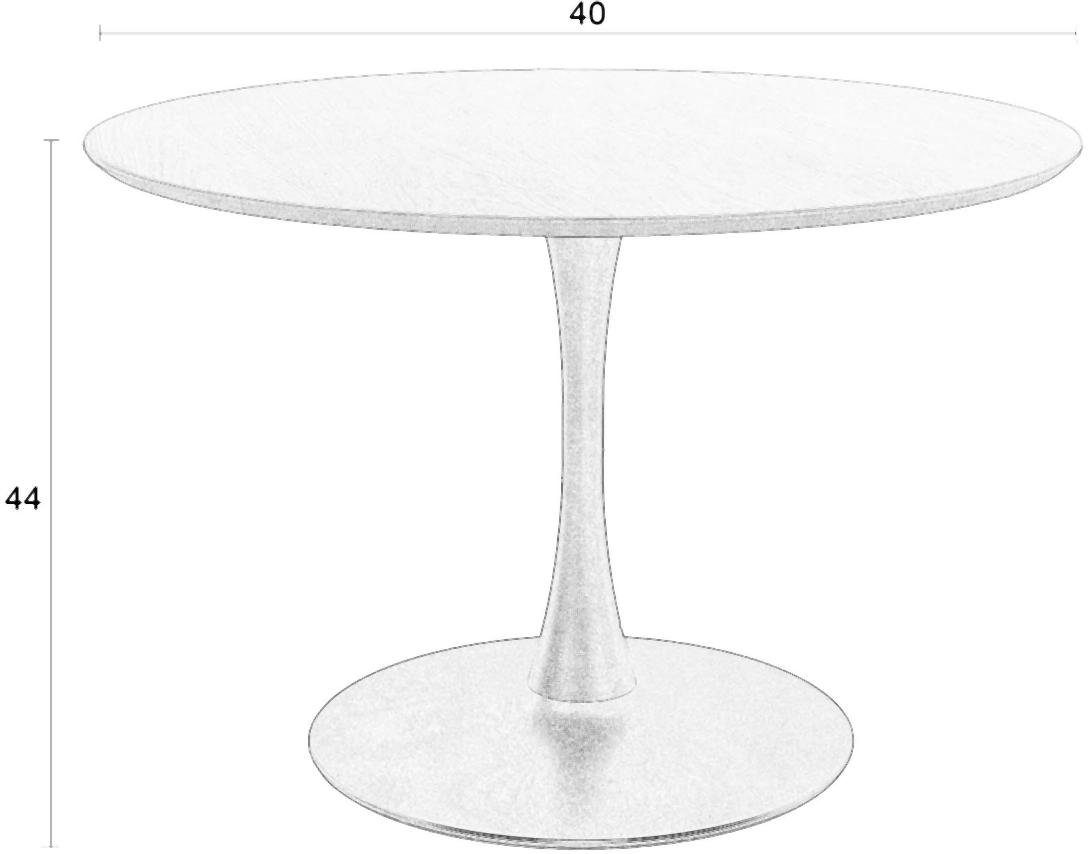 Ø Tisch furniert cm 110 Esstisch Trendmöbel24 NATURAL runde Tischplatte Esstisch RAKU