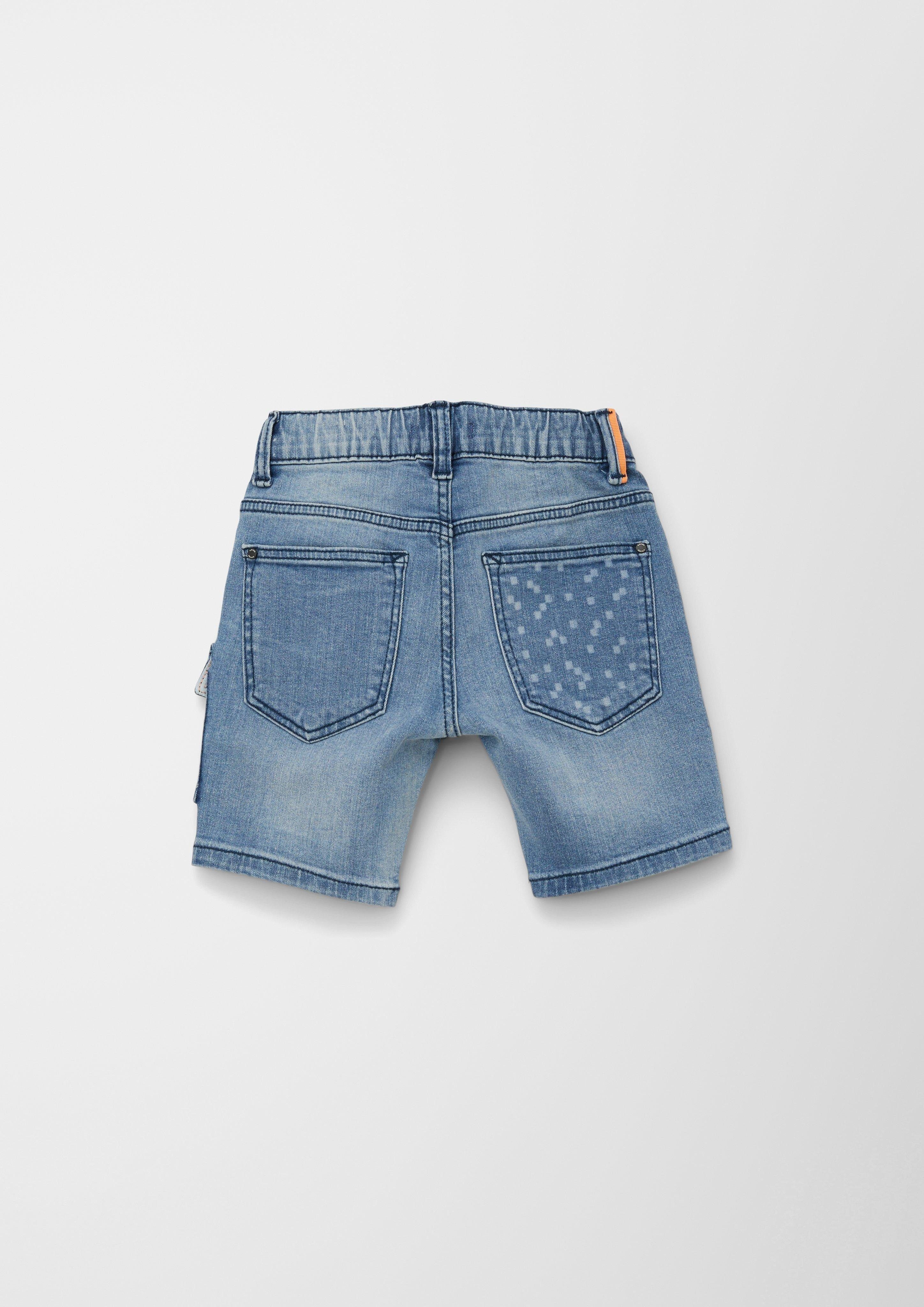 s.Oliver Jeansshorts Jeans-Bermuda Joggstyle Brad Mid Fit / Slim Slim / Tunnelzug, Waschung Leg / angedeuteter Rise