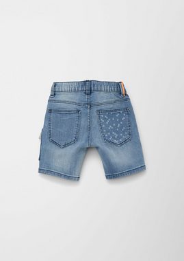 s.Oliver Jeansshorts Jeans-Bermuda Joggstyle Brad / Slim Fit / Mid Rise / Slim Leg angedeuteter Tunnelzug, Waschung