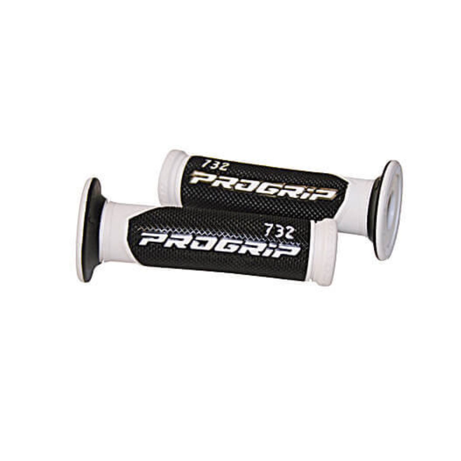 PROGRIP Fahrradlenkergriff Рульgriffe 732, weiß/schwarz, 7/8 Zoll, offenes Ende