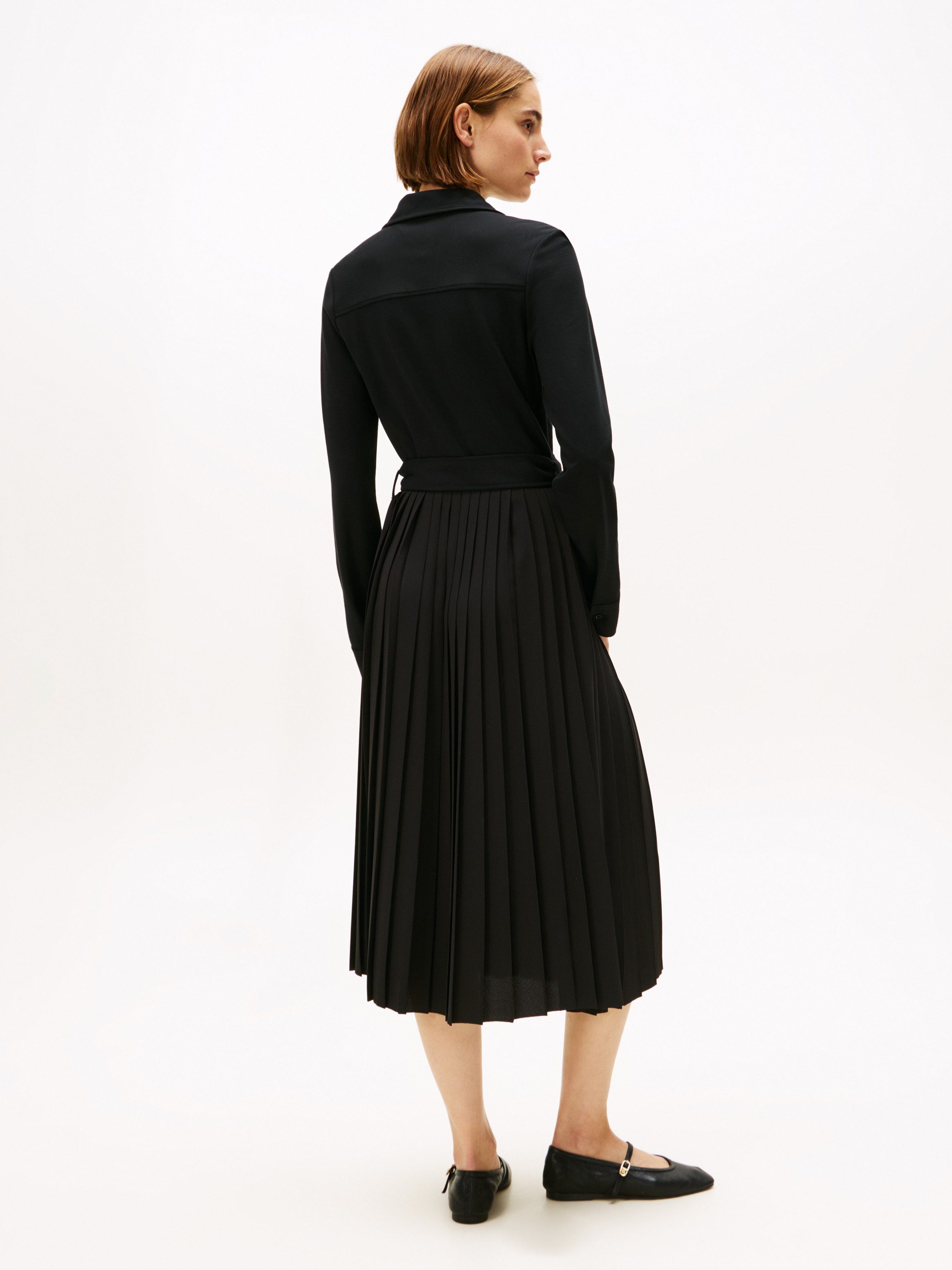 Tommy Hilfiger Polokleid INTERLOCK MIX MEDIA POLO DRS LS günstig online kaufen