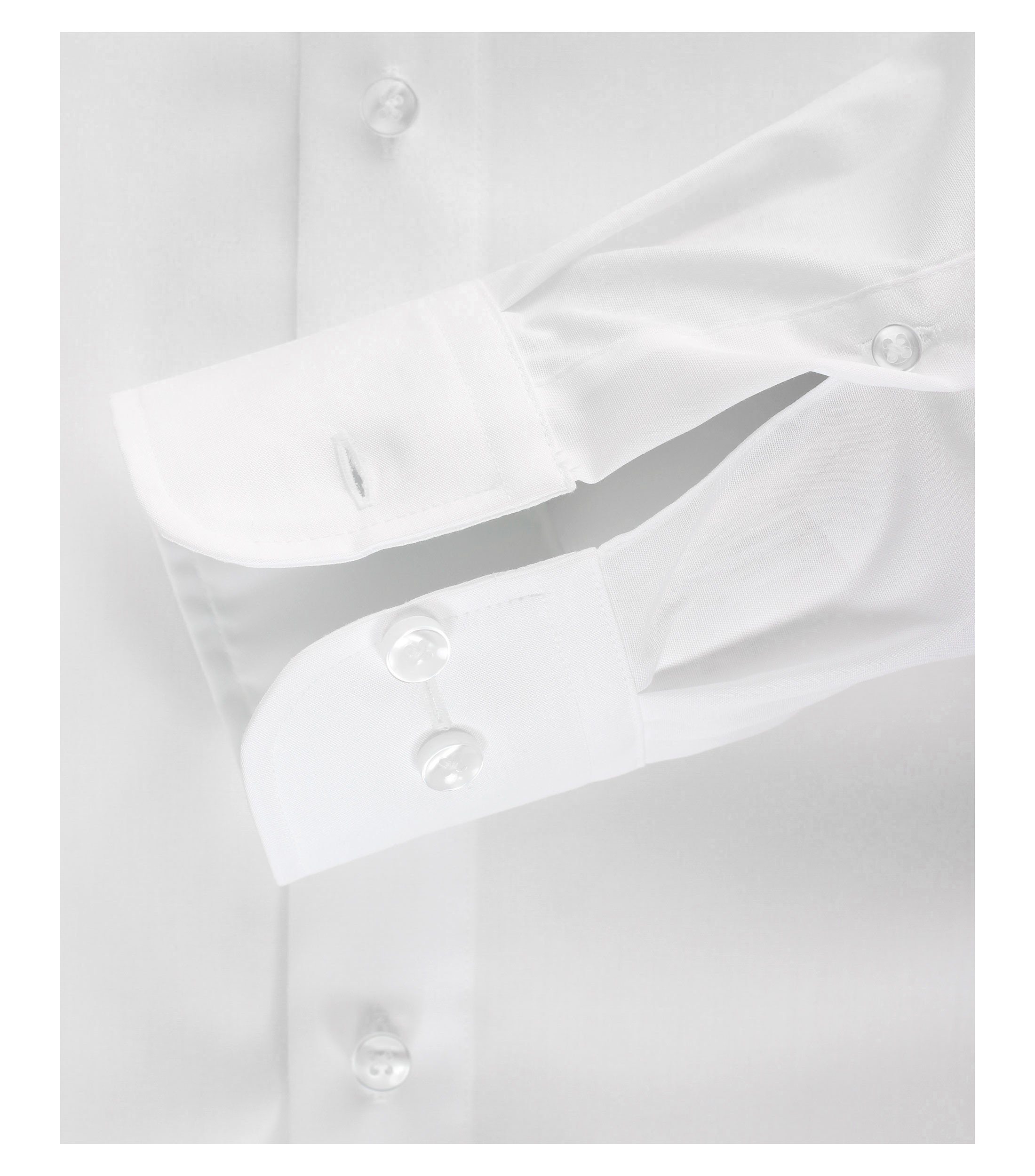 CASAMODA Businesshemd Herren Hemd Langarm Hemd uni modern fit Kentkragen, weiß HL30, 43 – Bild 4 von 5