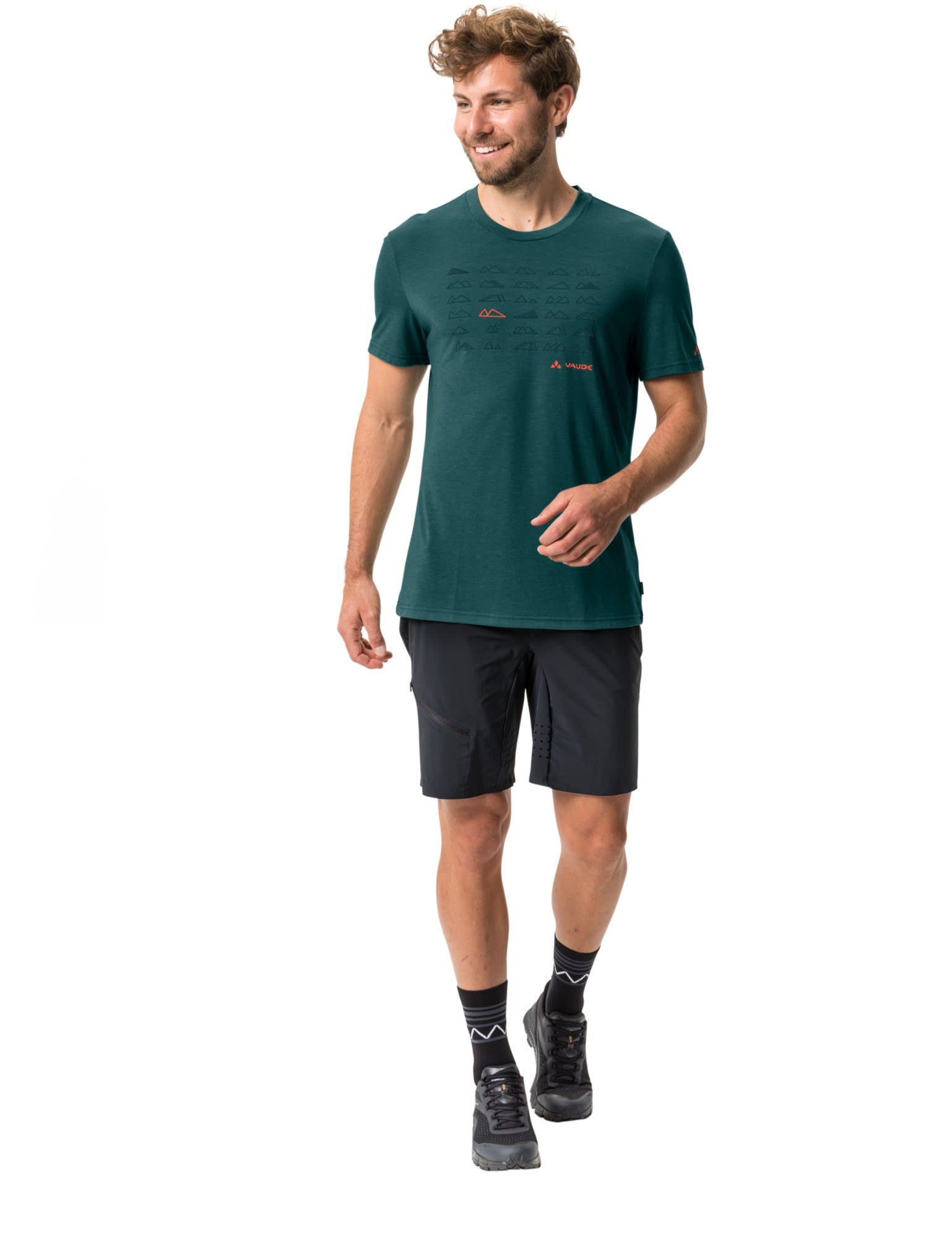 Herren T-shirt Mallard VAUDE Tekoa Mens Green Kurzarm-Shirt Vaude T-Shirt Iii