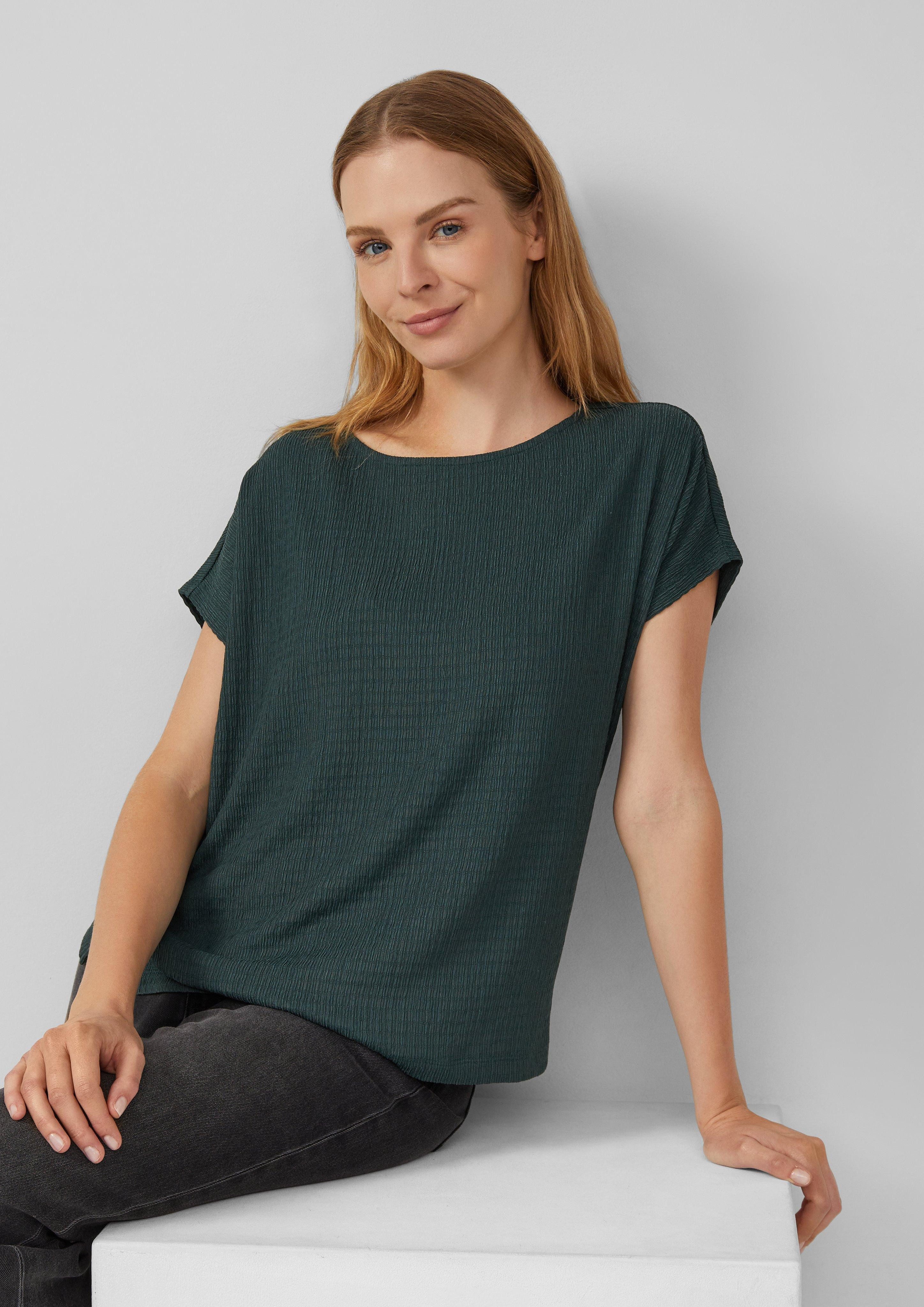 s.Oliver Shirttop Strukturiertes T-Shirt im Relaxed günstig online kaufen