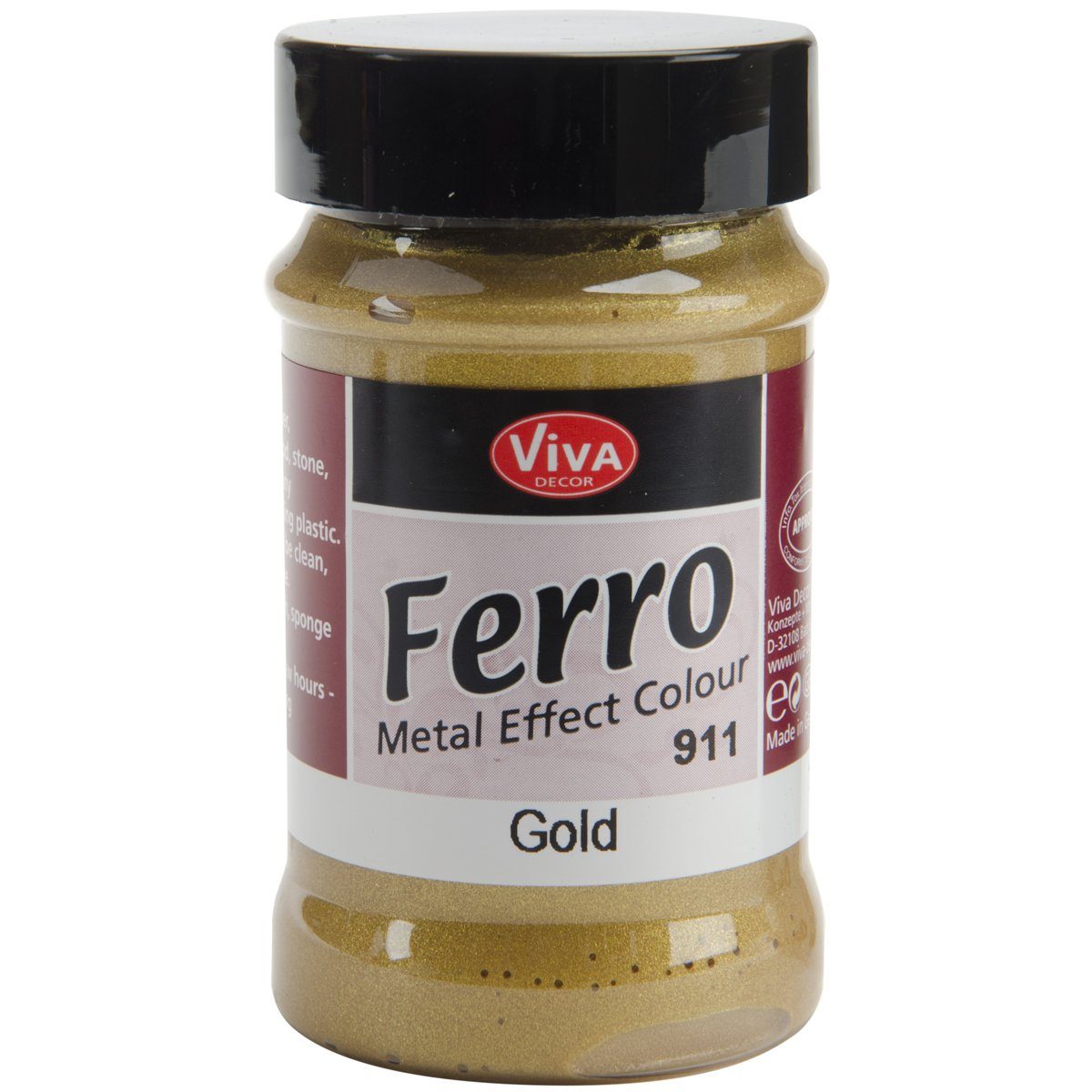 Viva Decor Bastelfarbe Ferro Metalleffektfarbe, 90ml