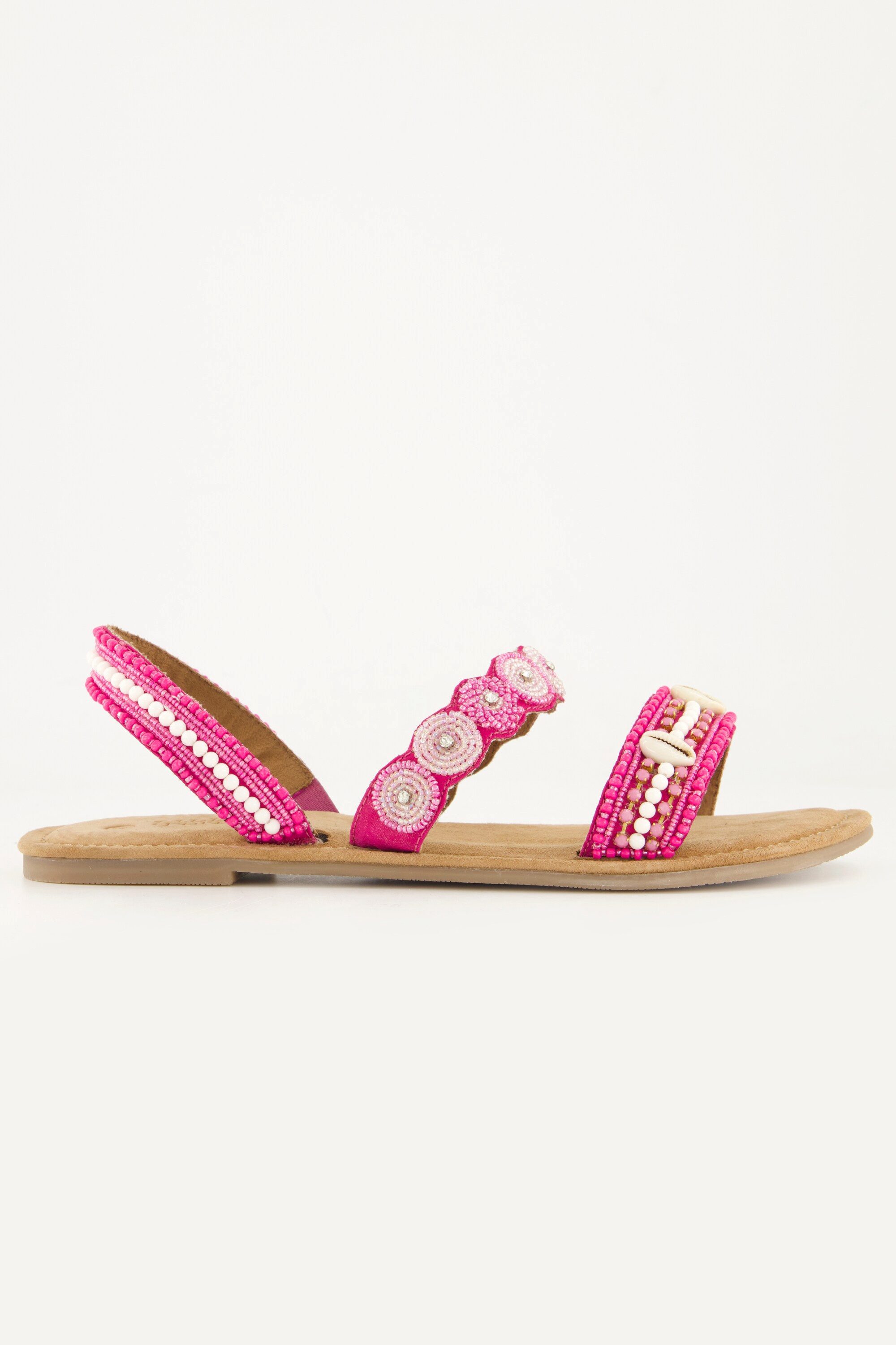 Ulla Popken Sandalen Perlenstickerei Memory Foam Weite H Sandalette – Bild 2 von 3