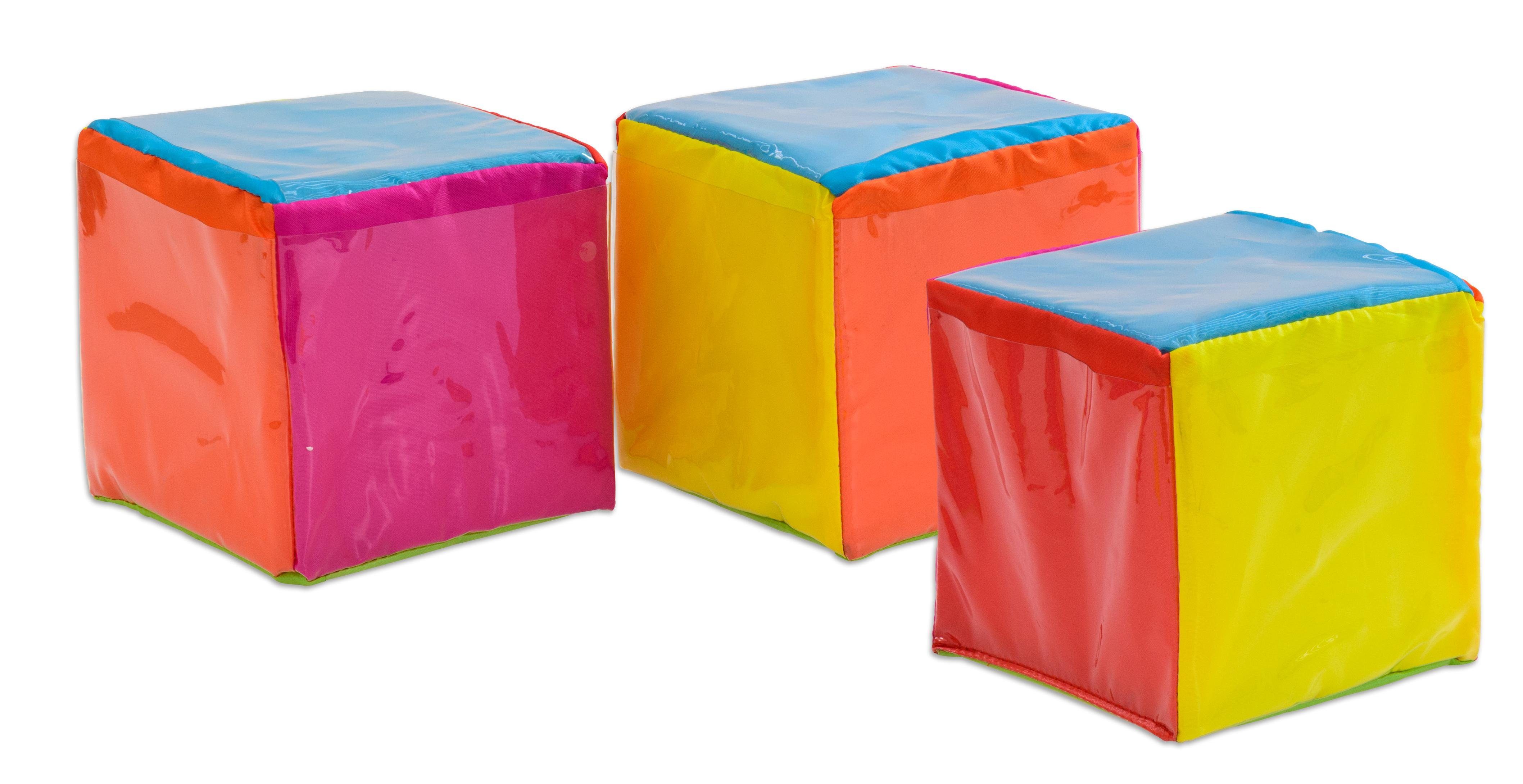 Betzold Lernspielzeug Pocket Cube - Würfel gestalten Kinder Bewegungswürfel Lernwürfel (3-St)