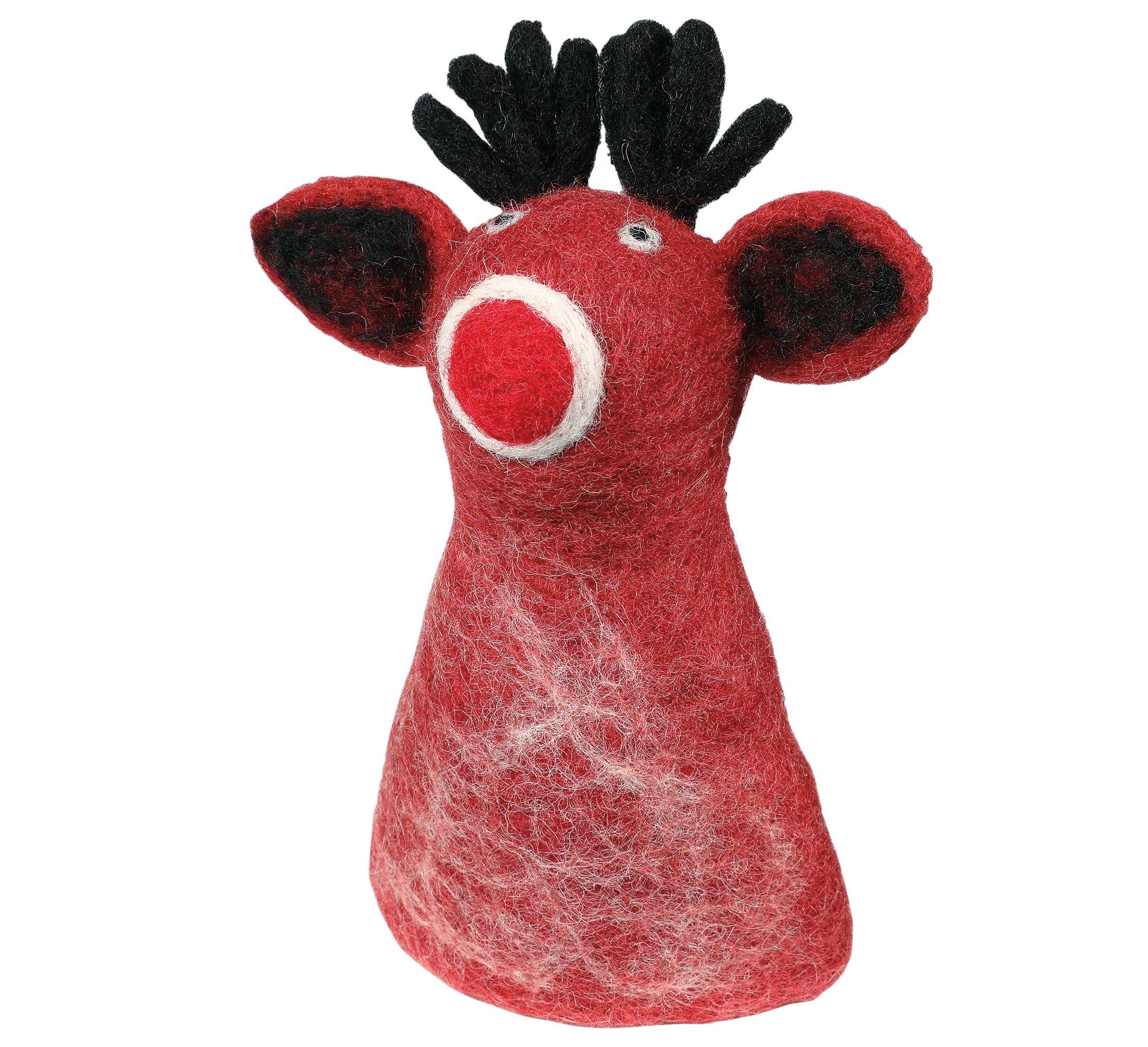 Cilio Eierbecher Eierwärmer Eiermütze Handgefertigt aus Schafwolle Cilio LANA Elch