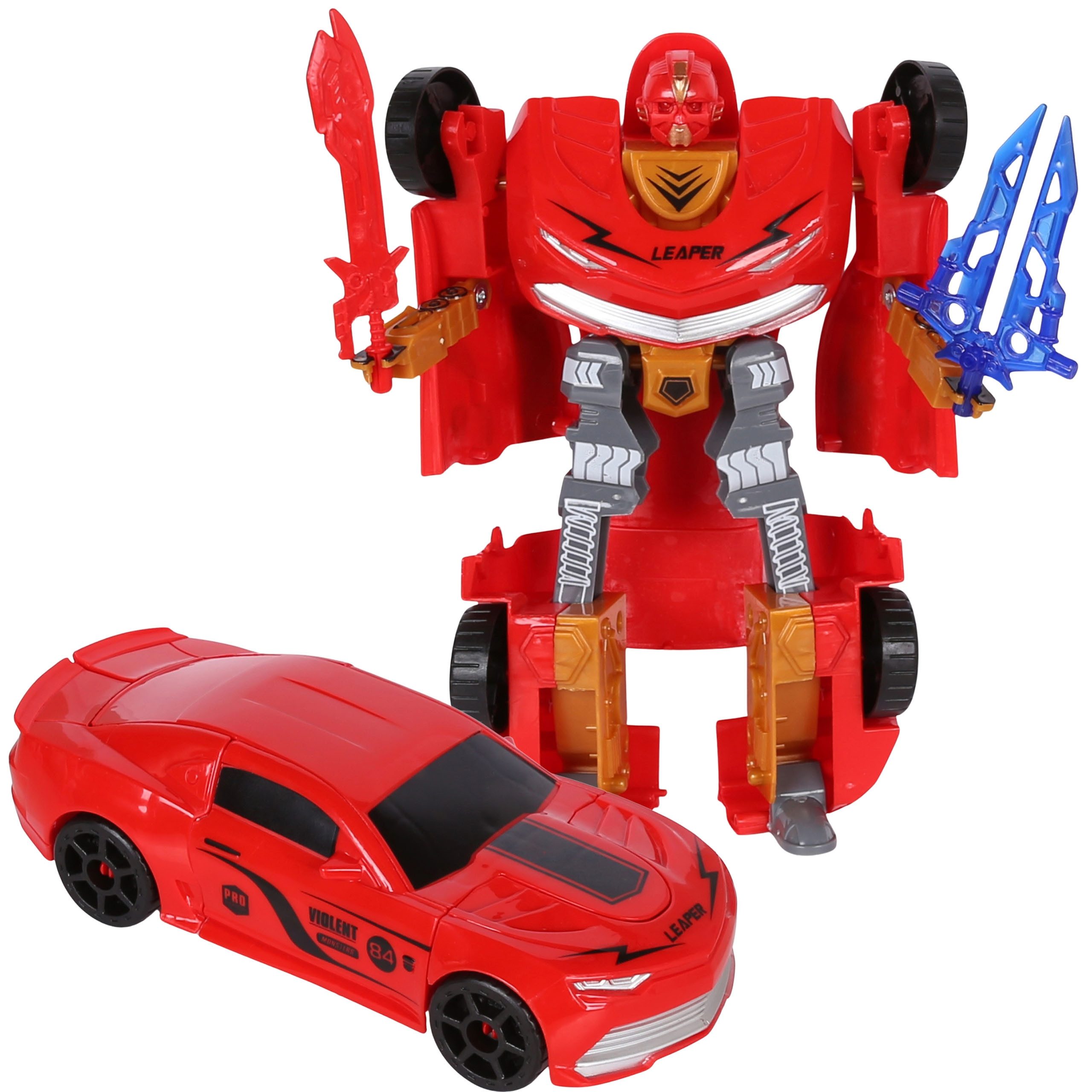 Sarcia.eu Spielzeug-Auto Roboter Auto 2in1, rotes Spielzeugauto für Jungen günstig online kaufen