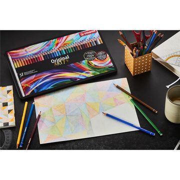 STABILO Buntstift Original - ARTY+, - 38er Metalletui - mit 38 verschiedenen Farben