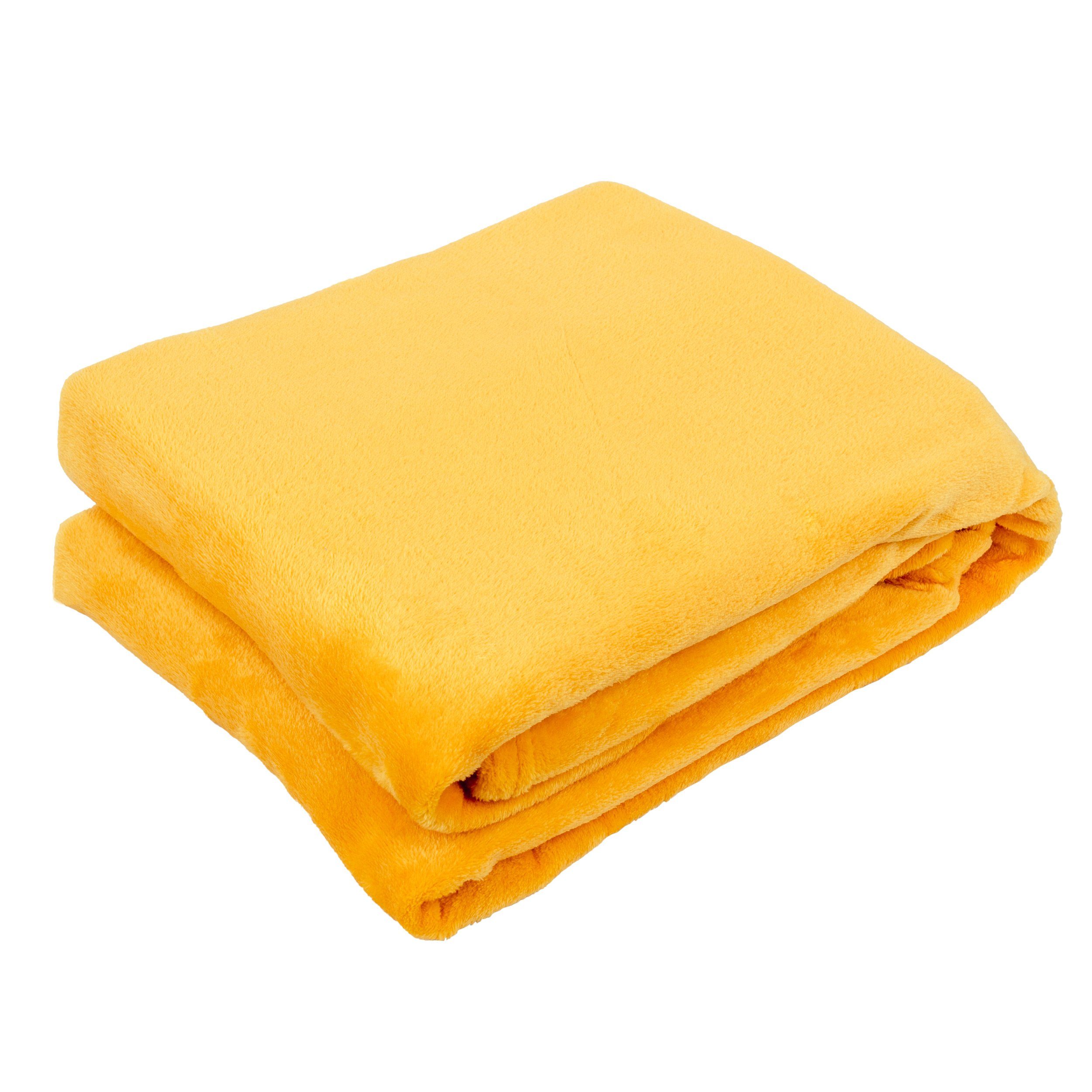 Wohndecke Flanell, VIVA Home, uni günstig online kaufen