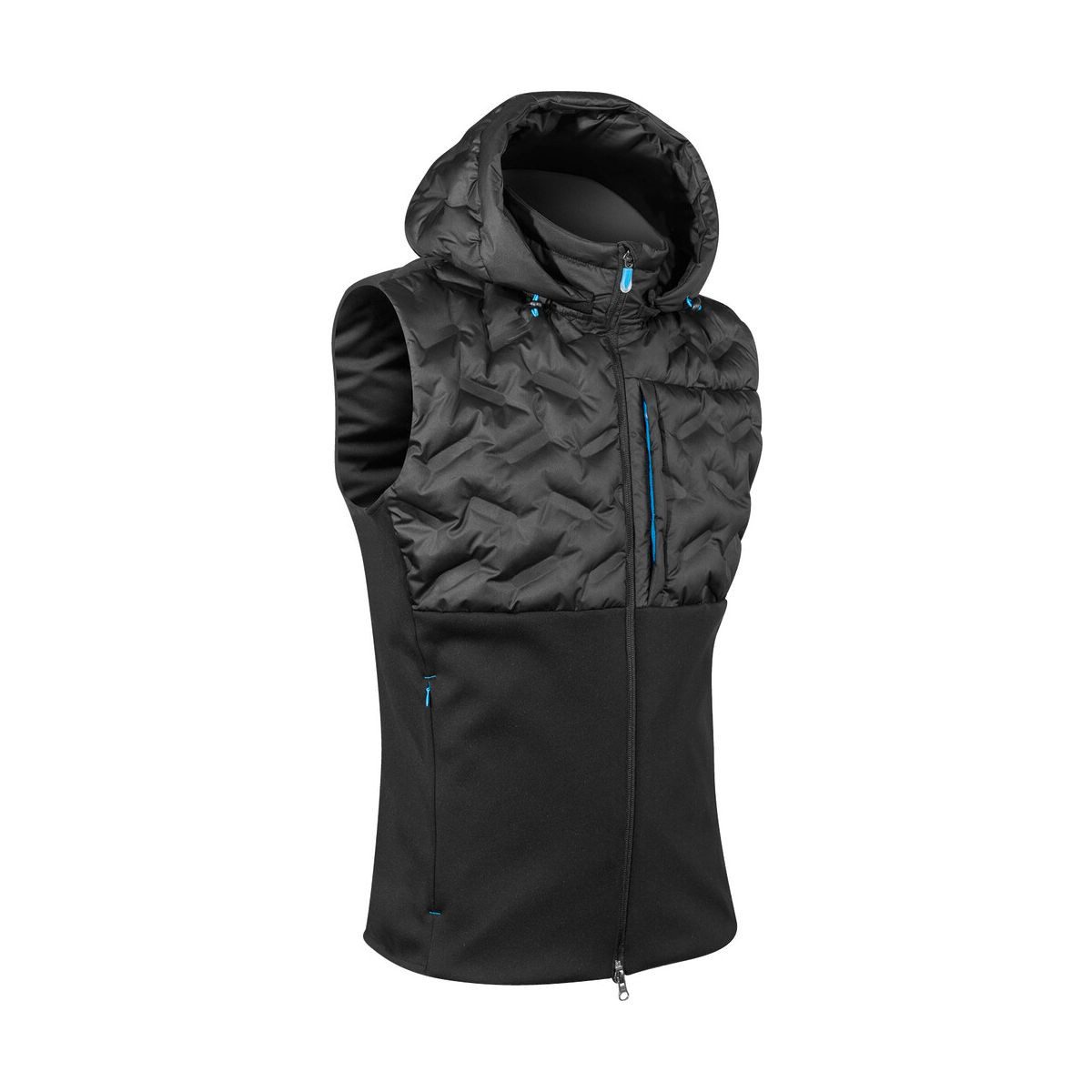 Komperdell Funktionsweste Thermovest Men mit Abnehmbarer Hood Schützende und flexible Weste mit abnehmbarer Kapuze und adaptivem
