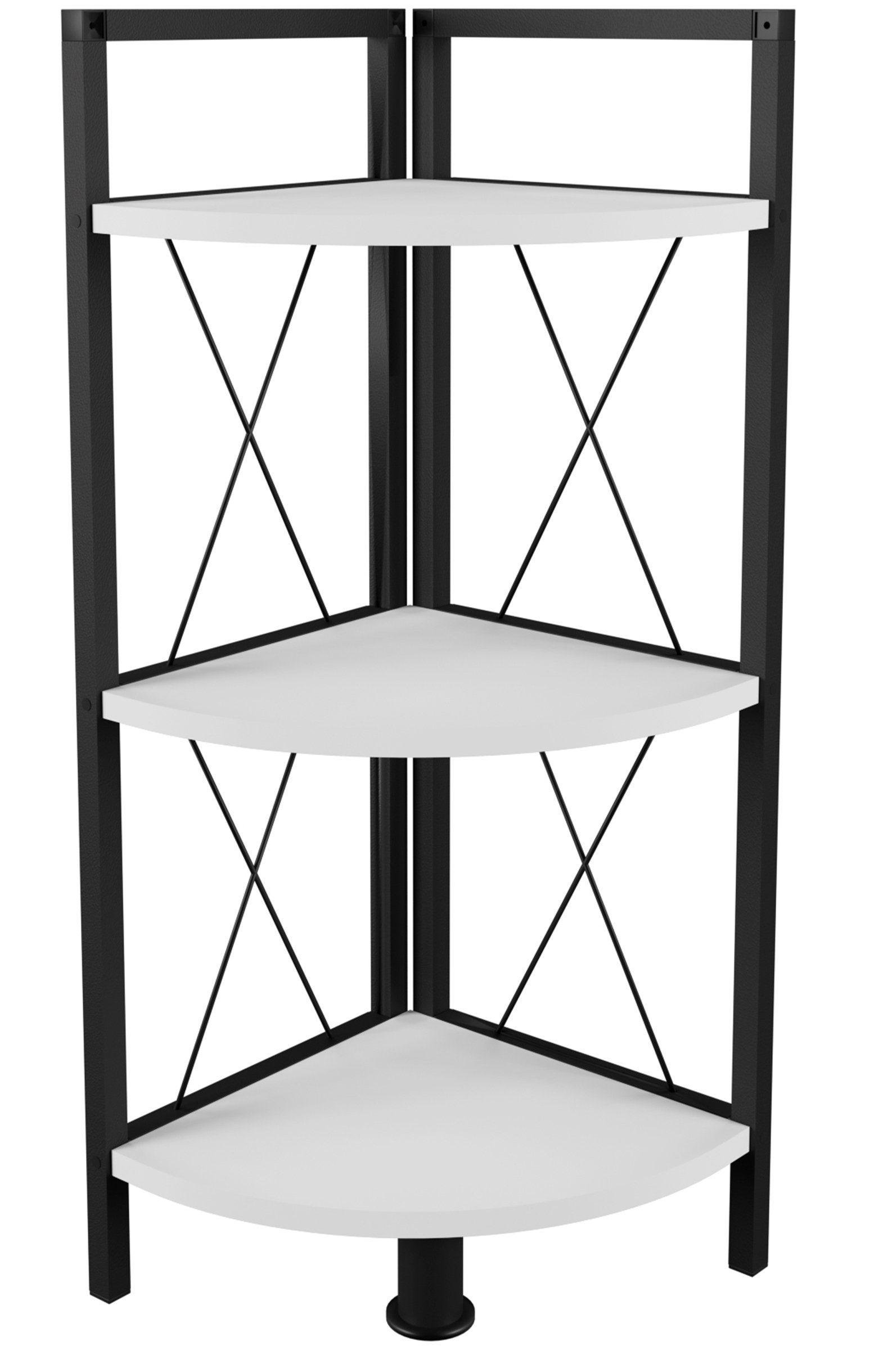 VCM Standregal Holz Metall Eckregal Bücher günstig online kaufen