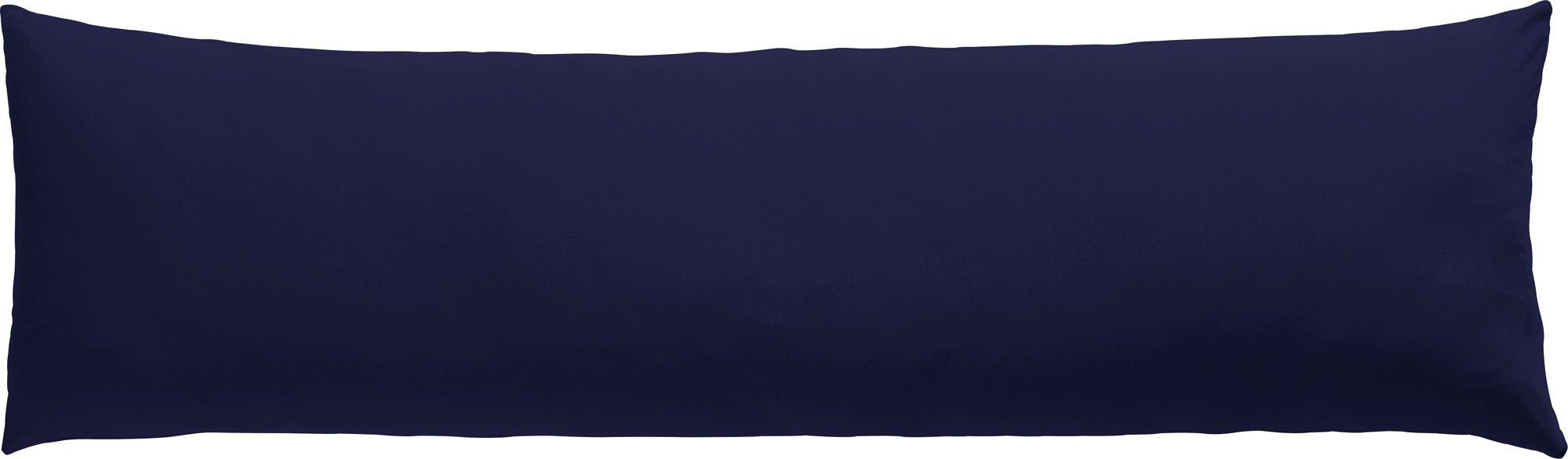 Seitenschläferkissenbezug Seitenschläferkissenbezug "Murnau", Erwin Müller (1 Stück), Single-Jersey Uni dunkelblau | Seitenschläferkissenbezüge