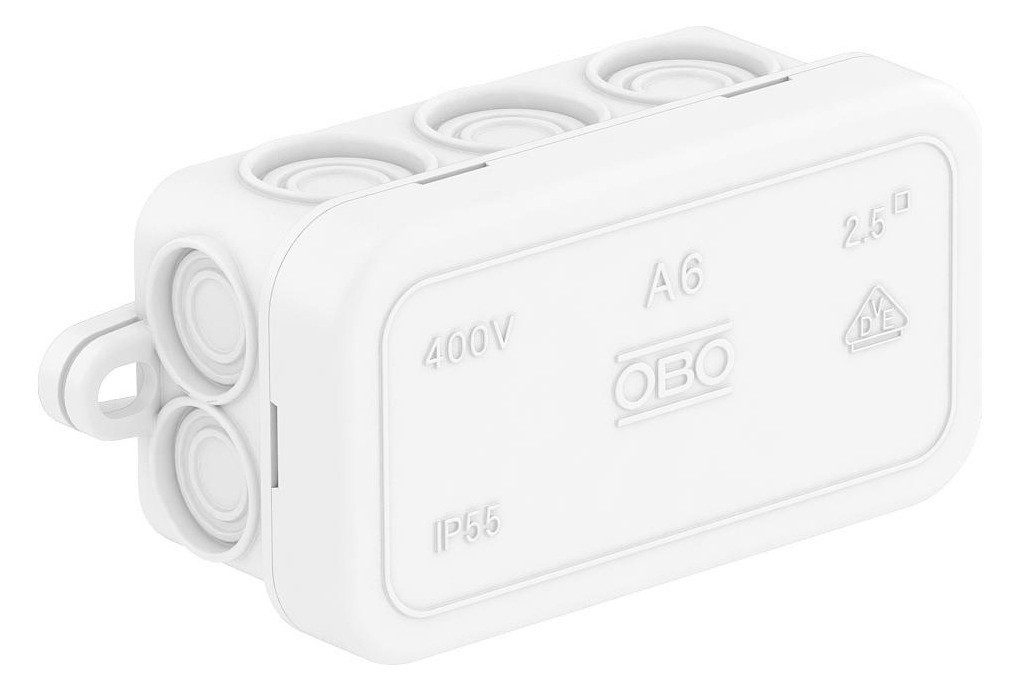 OBO BETTERMANN Kabelbox 2000005 - Kabelabzweigkasten 80x43x34mm