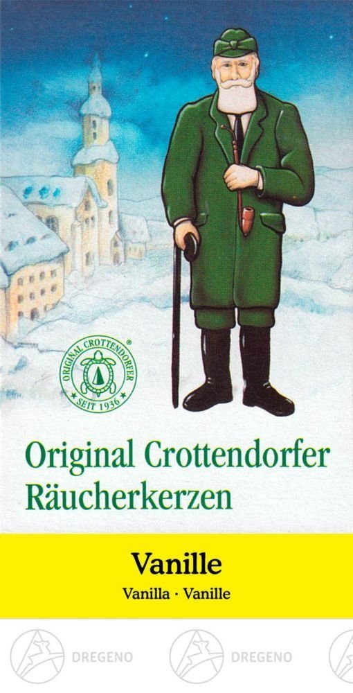Crottendorfer NEU, (24) Räucherkerzen Vanille Zubehör Räucherkerzen Dregeno Vanille Erzgebirge Räuchermännchen