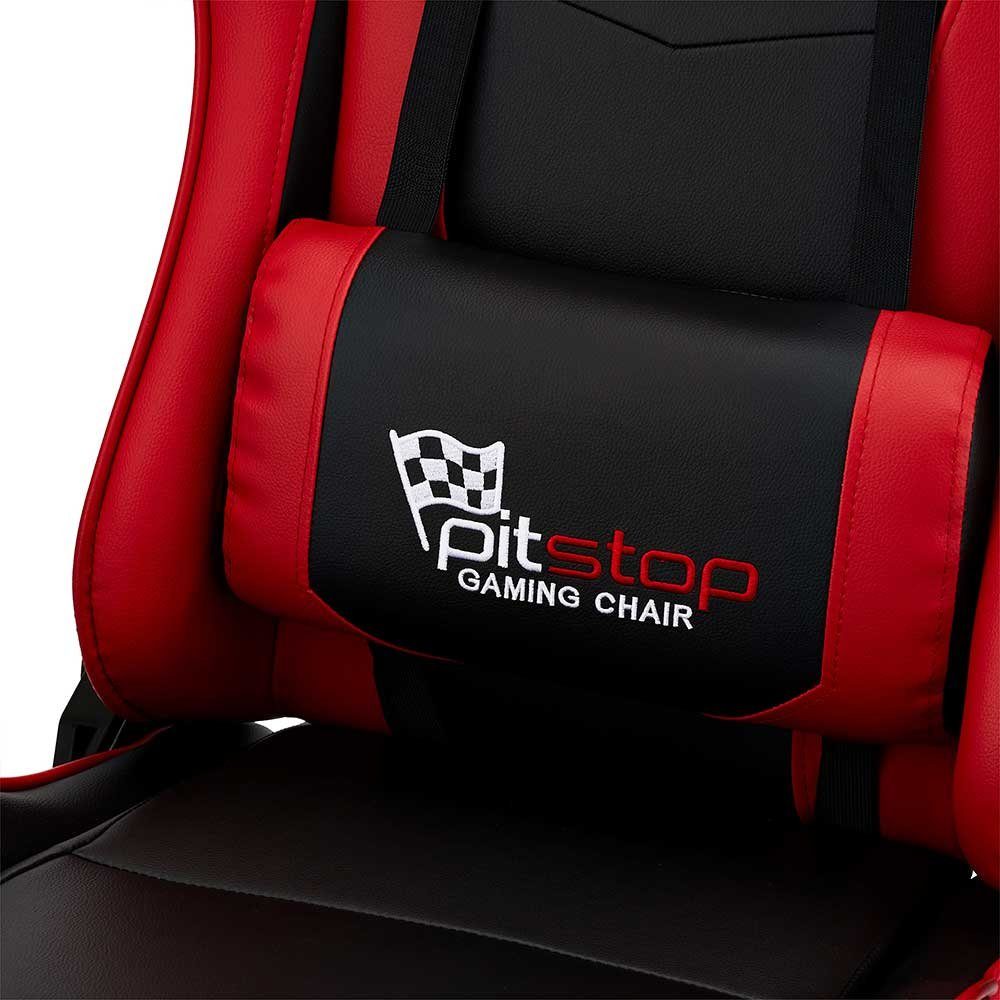 Pharao24 Gaming-Stuhl mit verstellbaren Wevena, Rollen, mit ergonomisch mit höhenverstellbar, Armlehnen, Rollen, höhenverstellbar