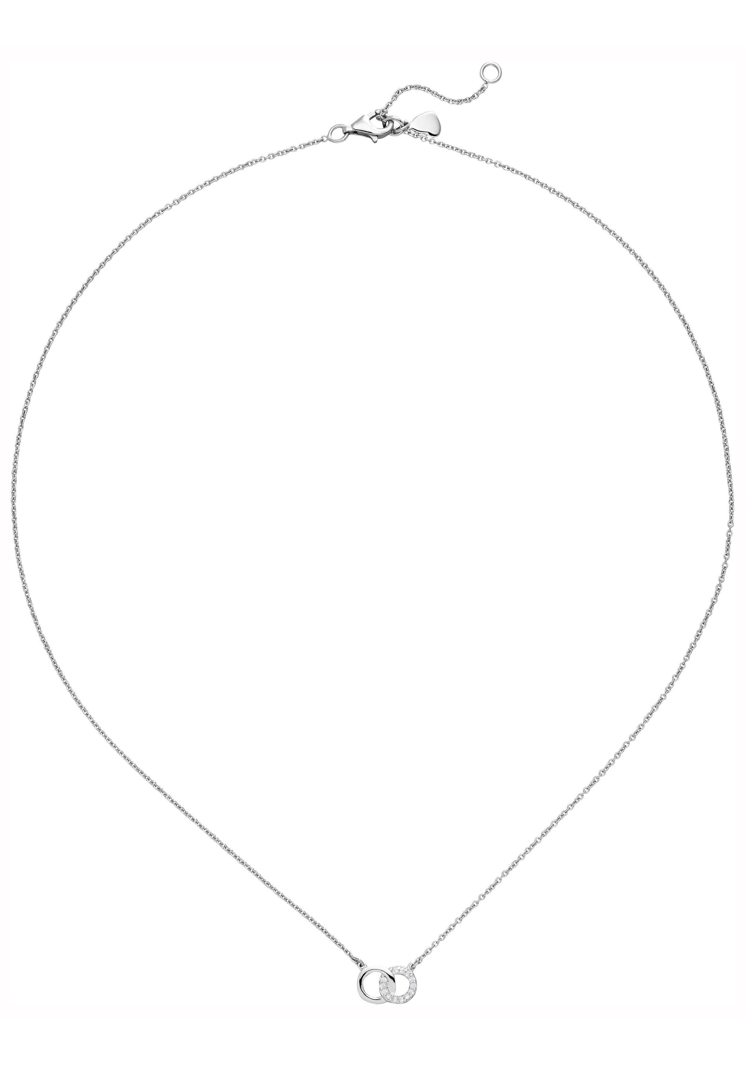 JOBO Collier, 925 Silber mit 13 Zirkonia...
